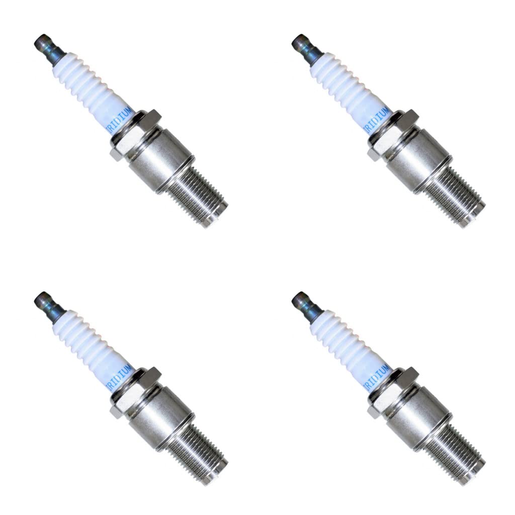 NGK R7420-10 Racing Spark Plug - Set of 4 | High Performance Iridium Plug for Track & Street Racing | Compatible with Sports Cars & Motorcycles