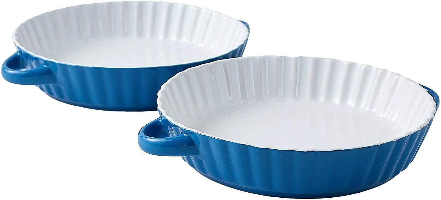 9 Inch Round Non-Stick Pie Pan Tart Dish - Premium Baking Set for Pies, Tarts, Quiches | Perfect for Thanksgiving, Christmas Baking & Home Kitchen Essentials