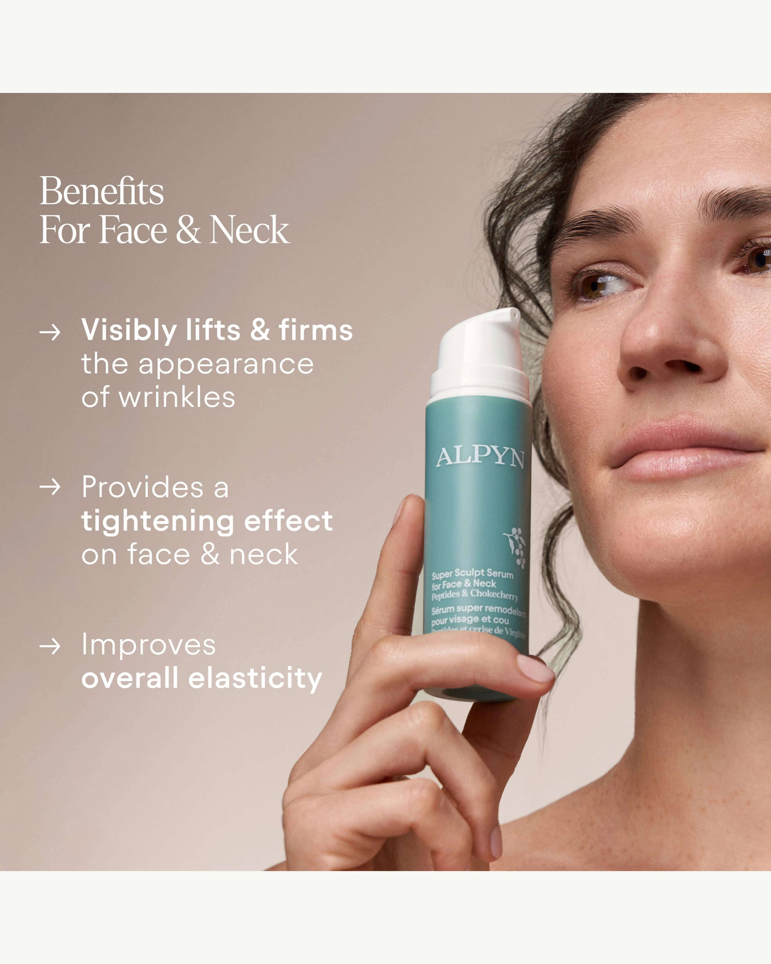 Super Sculpt Serum for Face & Neck - Anti-Aging Firming Treatment for Wrinkles & Sagging Skin | Perfect for Daily Skincare Routine & Nighttime Regimen