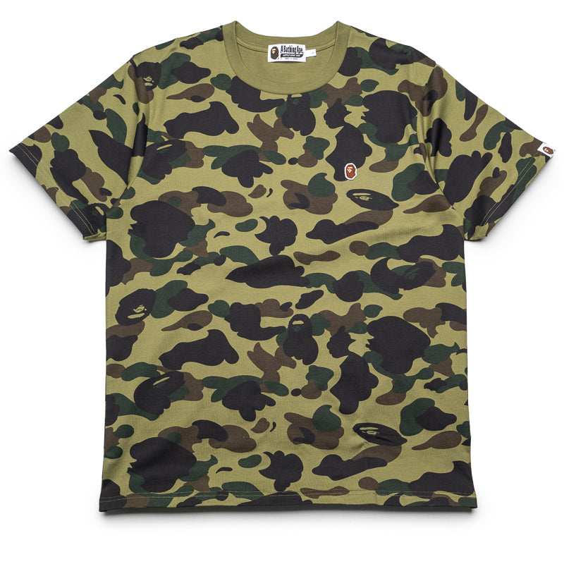 BAPE® 1st Camo One Point Tee - Green | Streetwear Fashion T-Shirt for Men | Perfect for Casual Wear & Urban Outfits