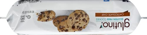 Glutino Gluten Free Chocolate Chip Cookies - 8.6 oz Pack | Delicious Snack for Allergies, School Lunches & Keto Diet