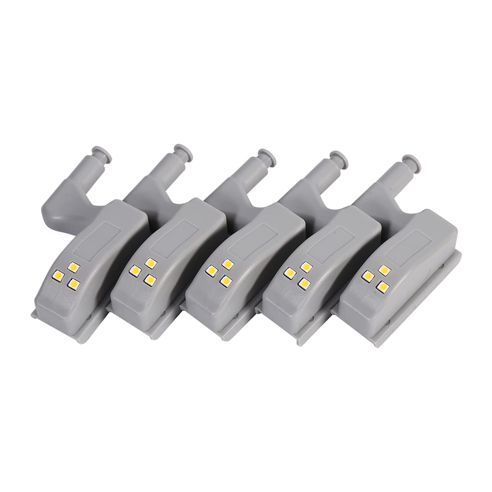 10Pcs LED Under Cabinet Lights with Motion Sensor - Universal Hinge Lamps for Wardrobe, Cupboard, Kitchen, Bedroom & Closet - Energy Saving Night Lights for Home & Office Use