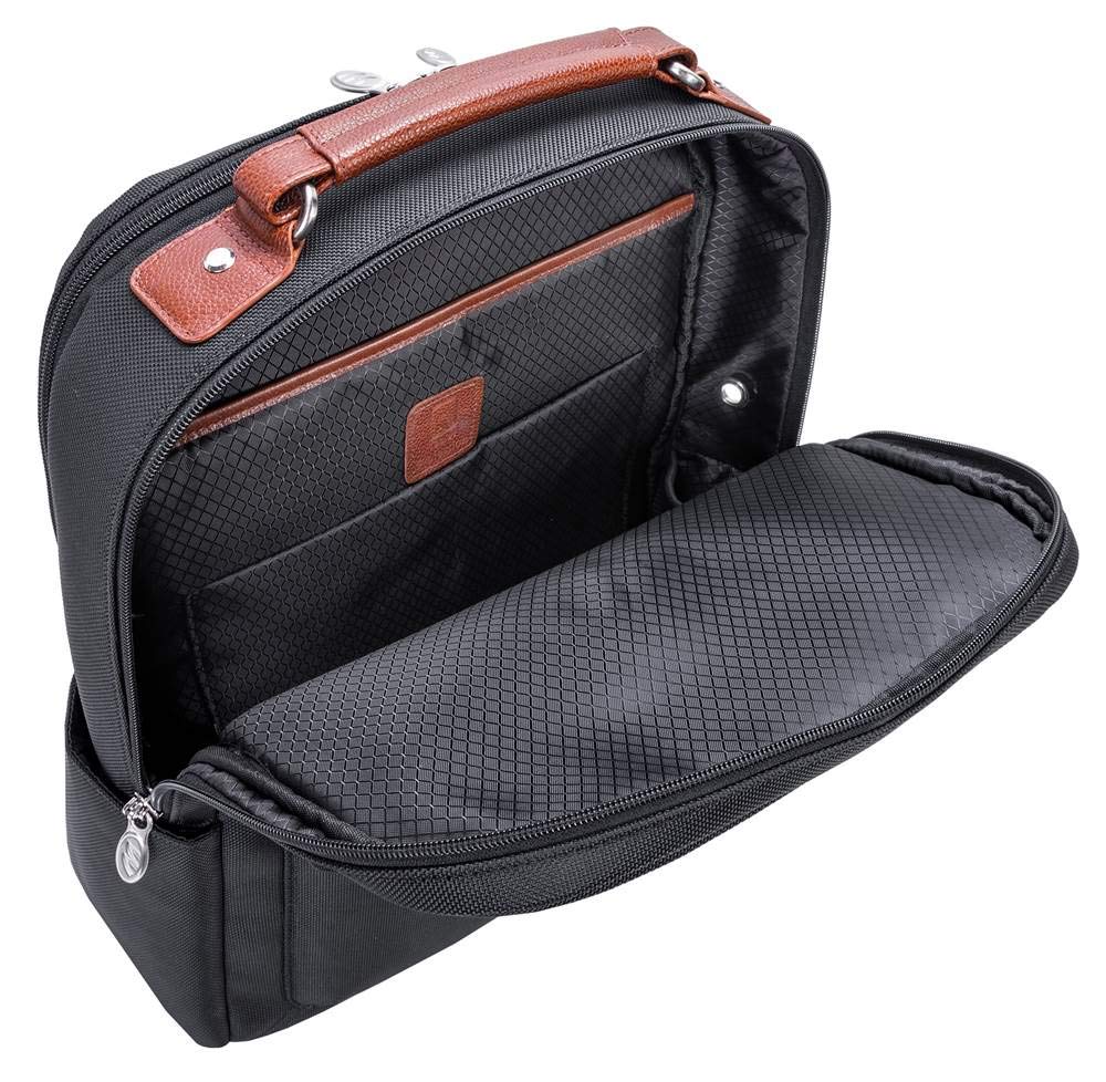 McKlein U Series Logan Laptop Backpack - 15.6 Inch Waterproof Nylon Business Bag for Men & Women - Perfect for Office, Travel & College (Black, Model 79085)