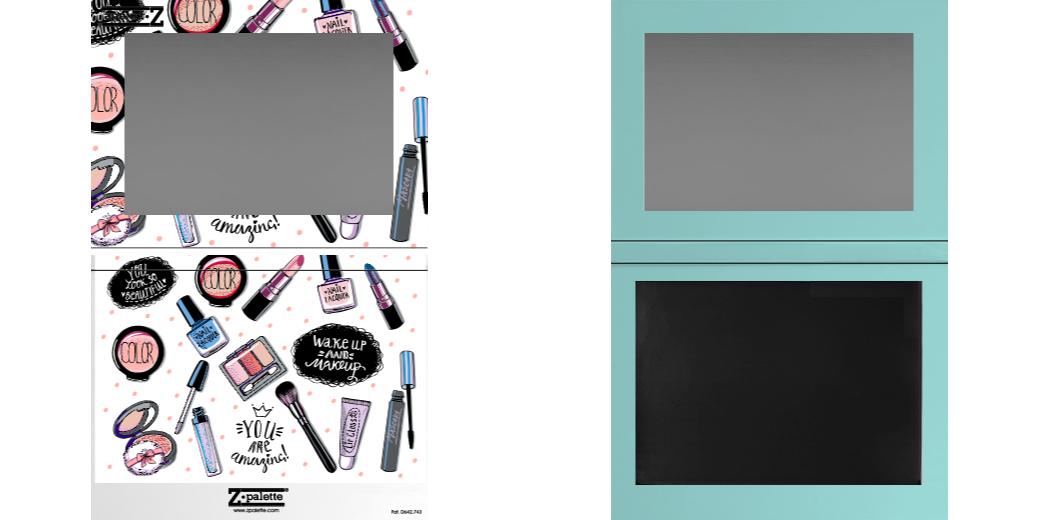 Custom Extra Large Z Palette - Magnetic Makeup Palette for Eyeshadows & Blush - Perfect for Travel & Professional Makeup Artists