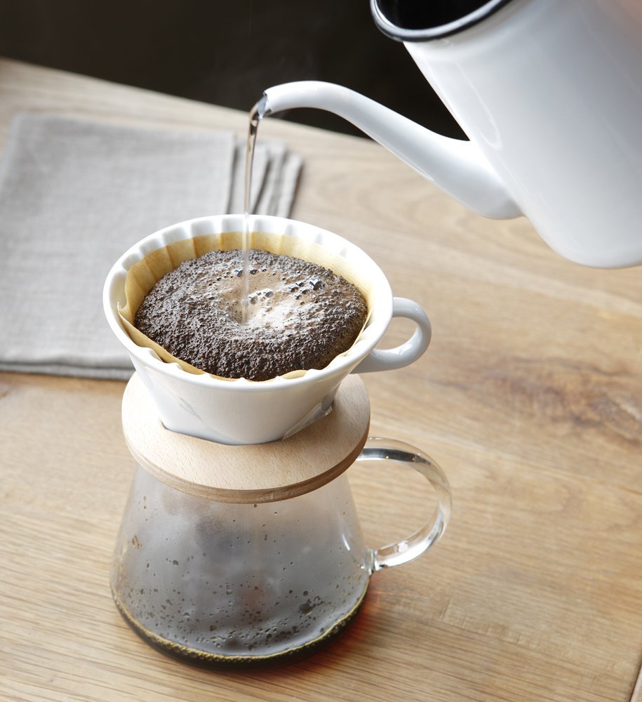 **Iwaki SNOWTOP Heat Resistant Glass Coffee Pot & Dripper Set – 13.5 fl oz (400 ml) – Perfect for Pour Over, Cold Brew & Iced Coffee – K9964-M**