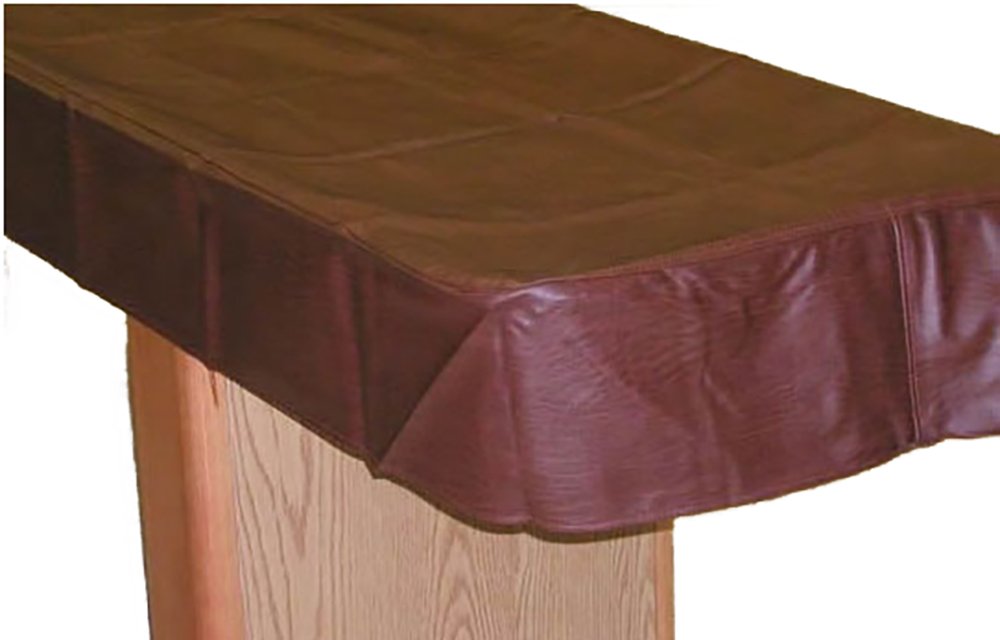 Championship Shuffleboard Table Cover - 18-Foot Brown Waterproof Protection - Perfect for Indoor/Outdoor Game Room, Bar, or Patio Use