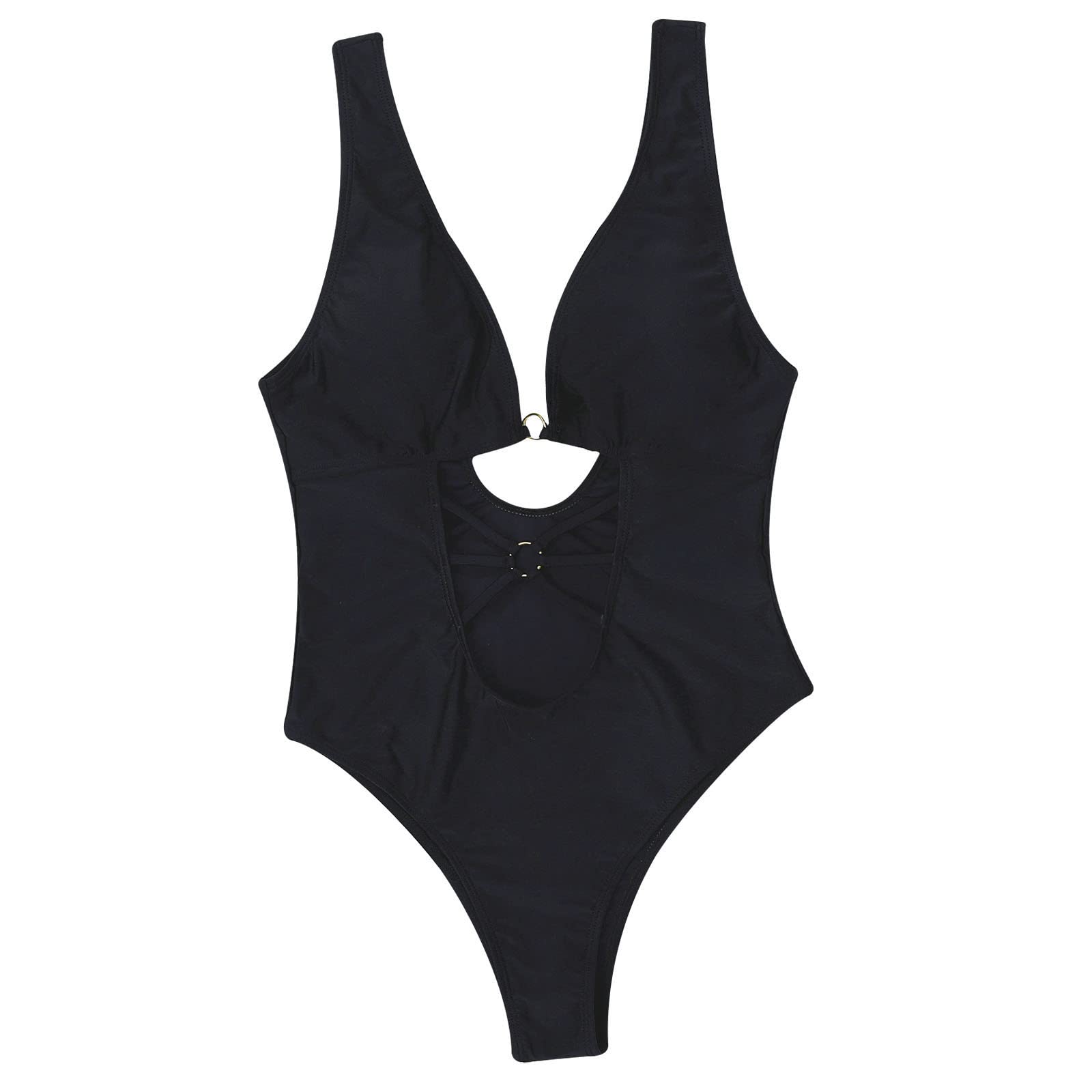 Women's Push Up Monokini - Padded One Piece Swimsuit with Cut Out Design | Sexy Summer Swimwear for Beach, Pool & Vacation | Tummy Control Shapewear Bikini for Women