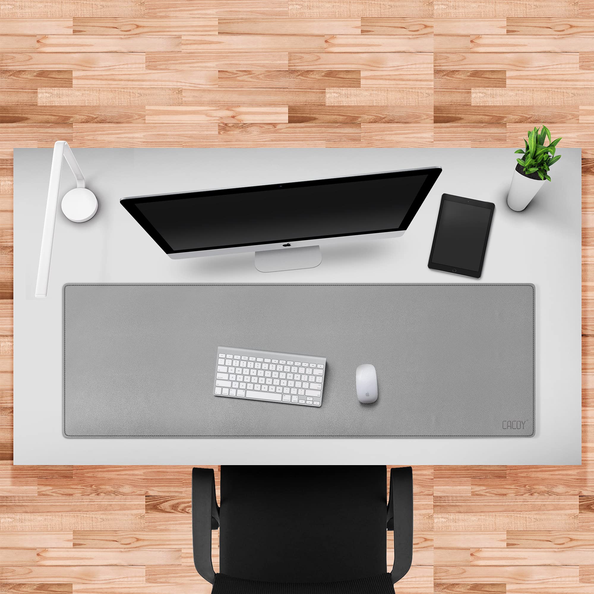 Premium Cacoy Genuine Leather Desk Mat - Extra Large 47.2