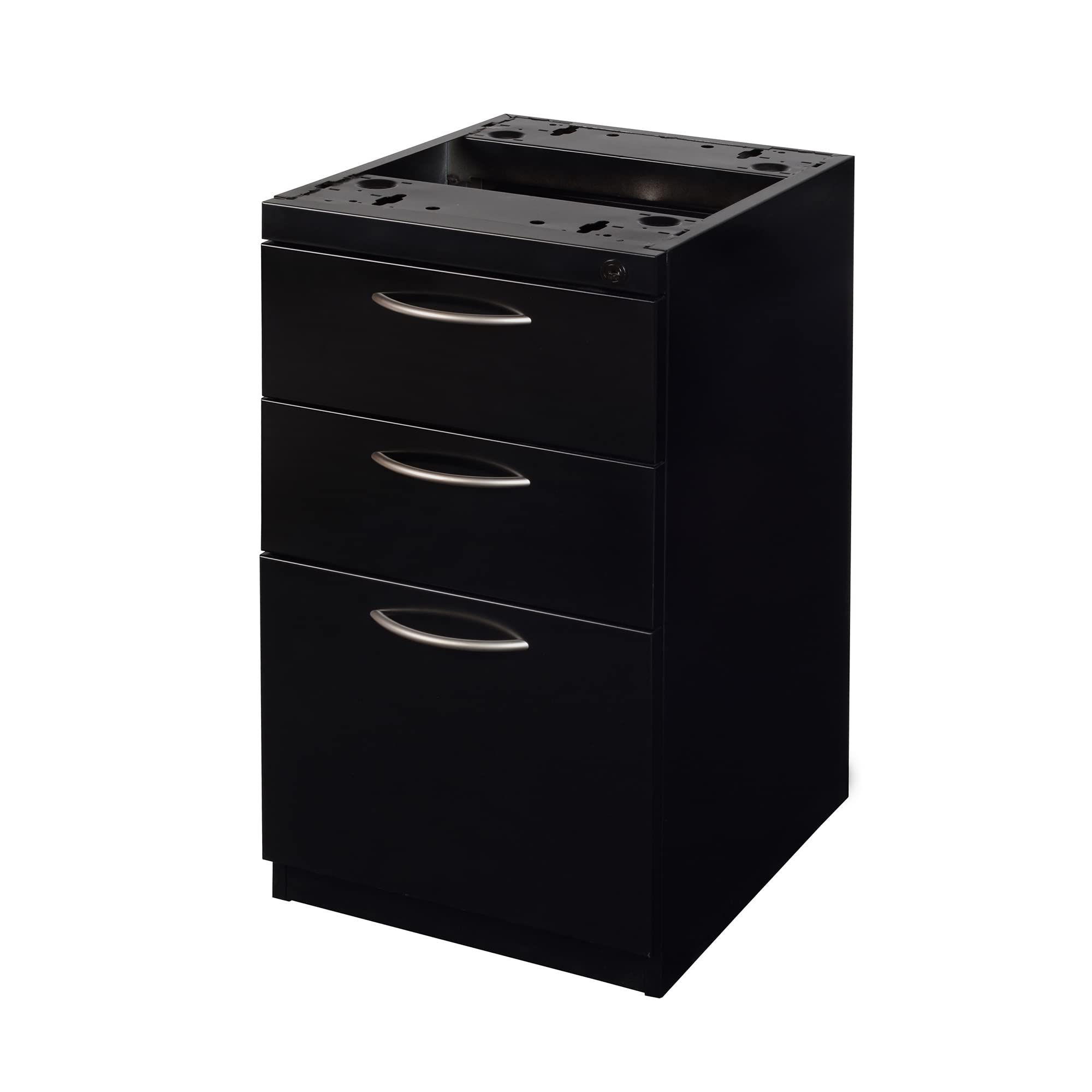Regency Fusion Box File Pedestal - Black Office Organizer | Perfect for File Storage & Workspace Organization