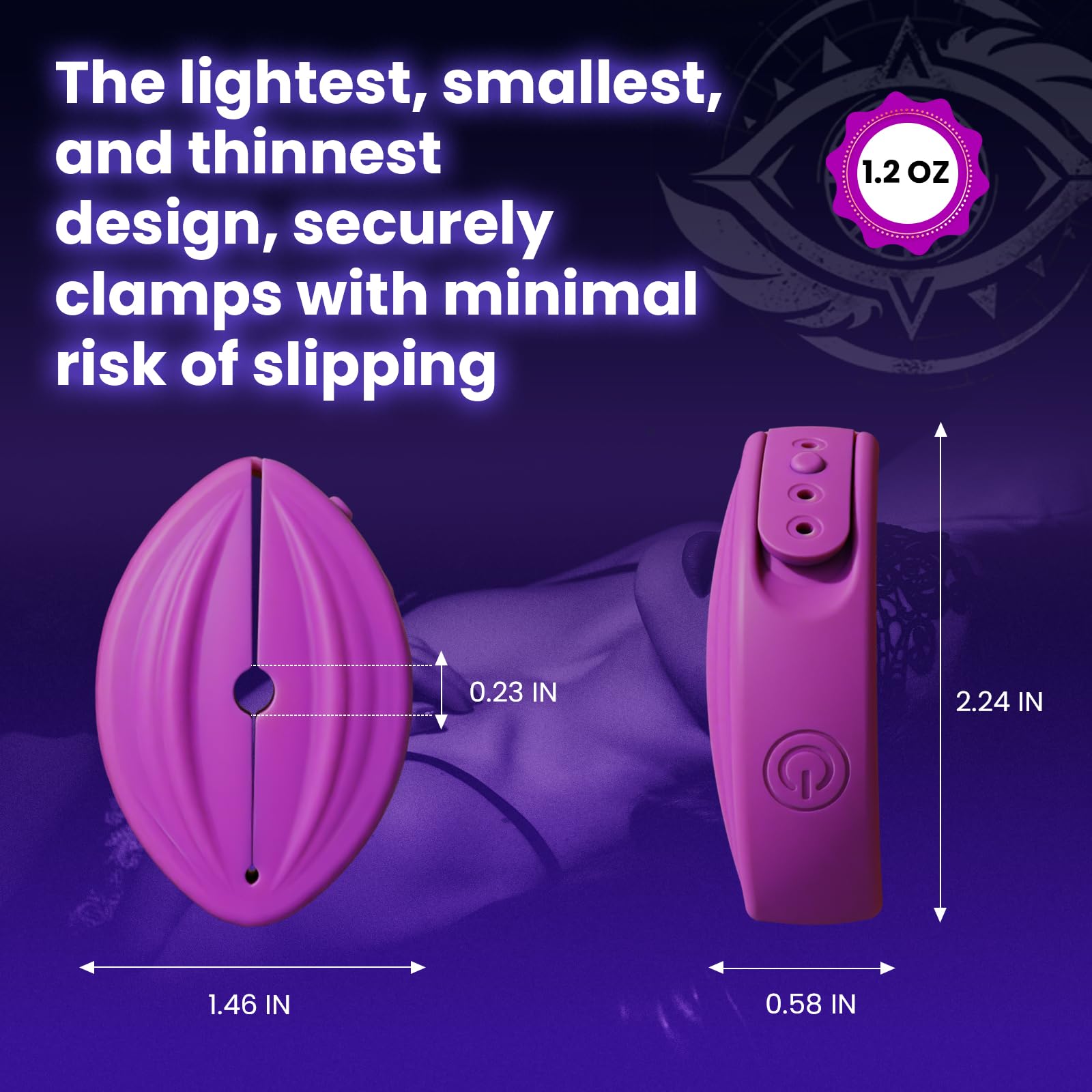 Remote Control Vibrating Nipple Clamps - 10 Powerful Vibration Modes, Lightweight BDSM Toys for Couples & Adults, Sensual Pleasure Wearable Sex Toy for Women | Perfect for Spicing Up Bedroom Play, BDSM Scenes & Intimate Couples Games