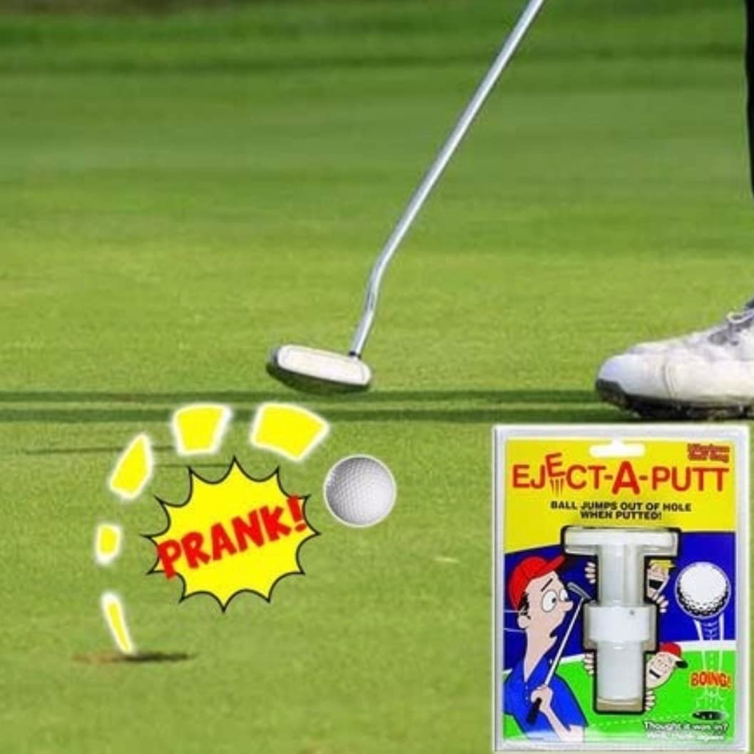 Eject a Putt Golf Prank - Automatic Golf Ball Launcher for Holes - Funny Novelty Golf Gag Gift for Pranks & Practical Jokes - Perfect for Golf Courses, Parties & Office Gags
