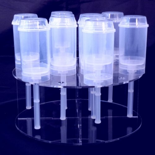 Clear Acrylic Round Cake Push Pop Stand - 21cm Holds 12 Push Pops | Perfect for Birthday Parties, Weddings & Dessert Displays