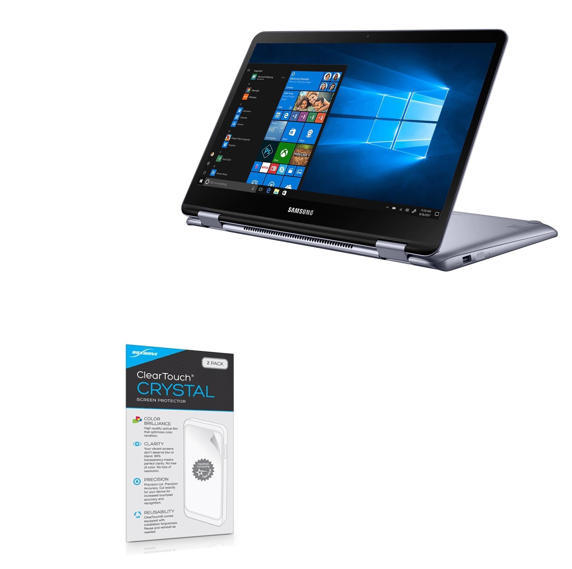 BoxWave 2-Pack ClearTouch Crystal HD Screen Protector for Samsung Notebook 7 Spin 13.3