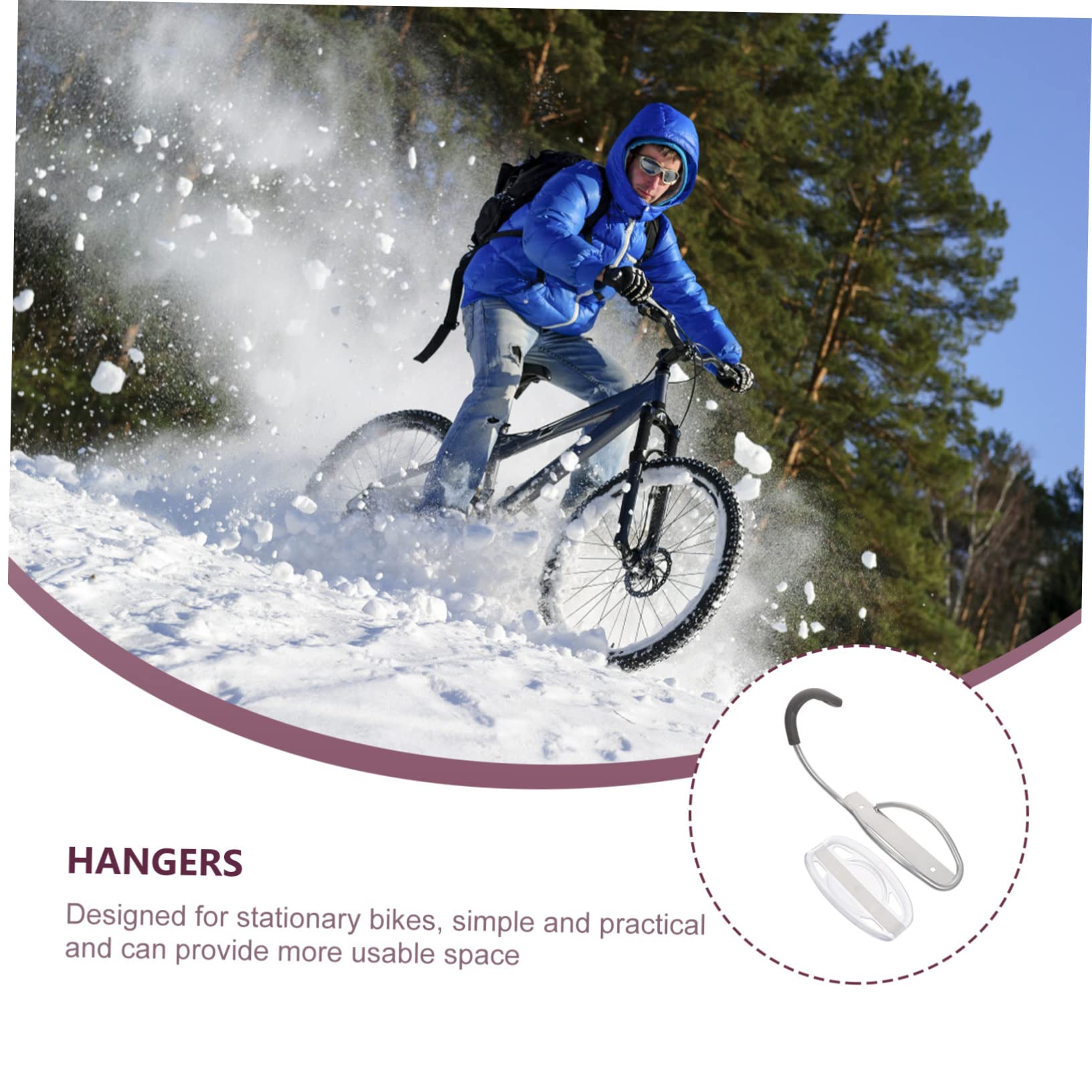 GAROZATION Bike Rack - Heavy Duty Metal Wall Mount Bike Holder for Indoor Storage, Space Saving Design for Home, Office, Garage & Gym - Perfect for Mountain Bikes, Road Bikes & Commuter Bicycles