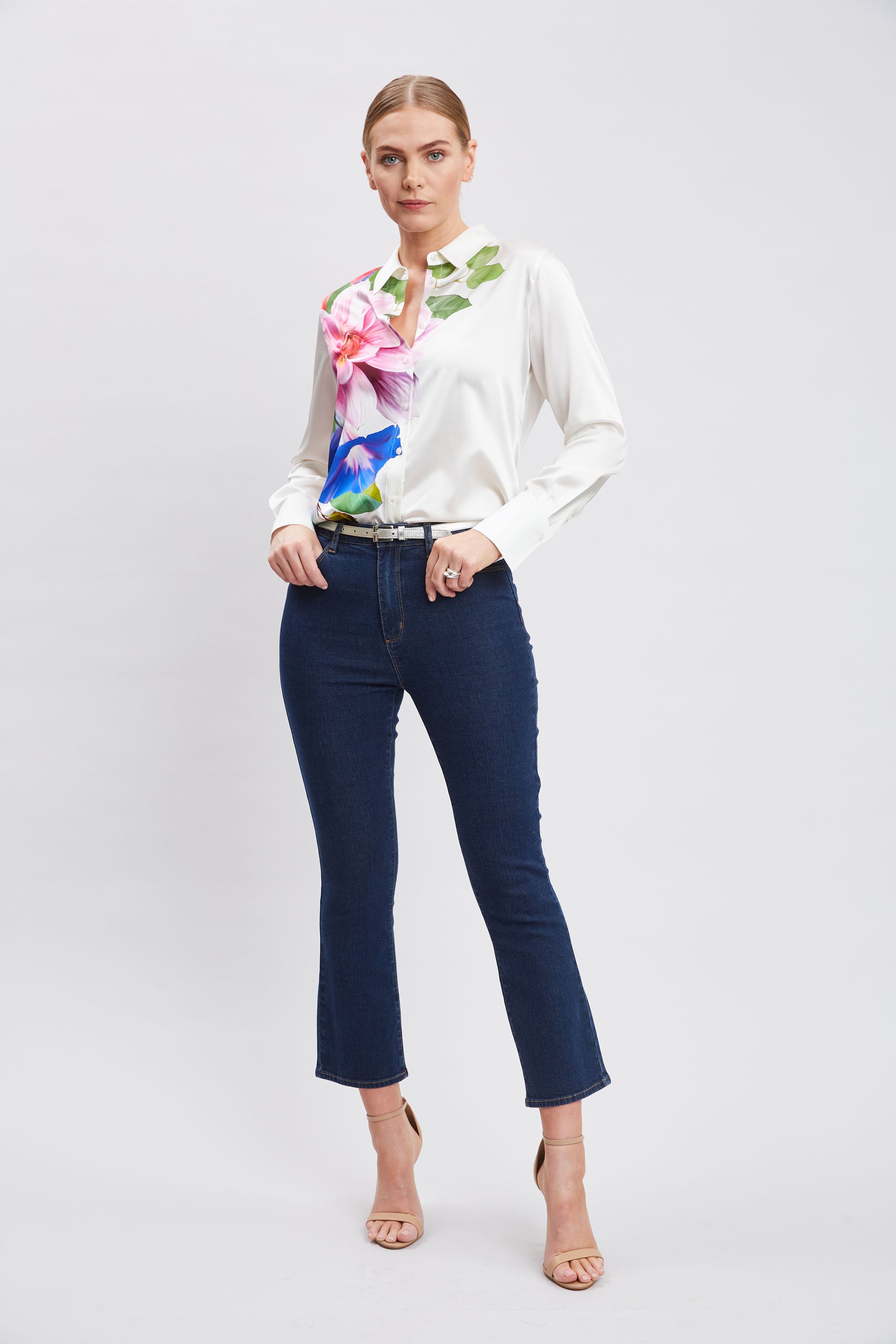 Stylish Digital Floral Print Shirt for Men & Women | Trendy Casual Button-Up Shirt | Perfect for Summer Outfits, Beach Vacations & Date Nights