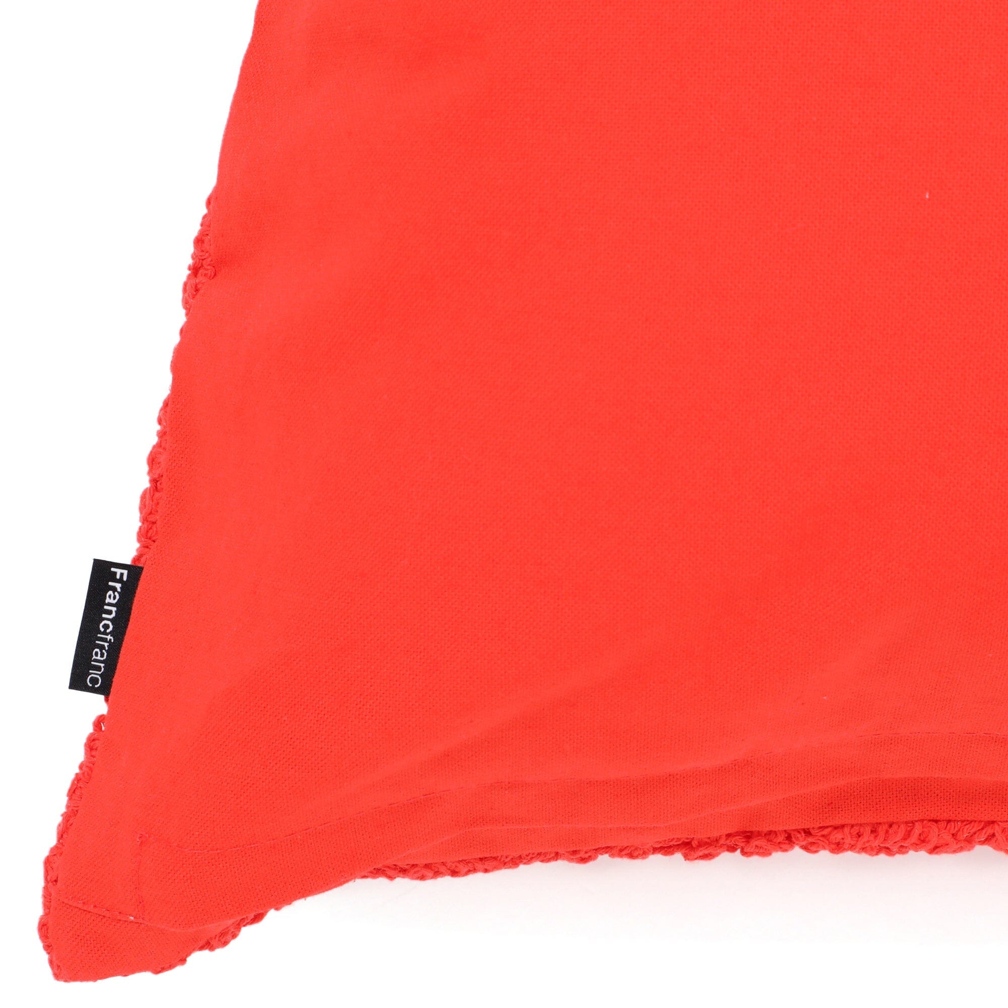 Premium Hard Crochet Cushion Cover 18x18 Inches - Orange Boho Home Decor for Sofa, Bed, Chair - Cozy Living Room & Bedroom Accent