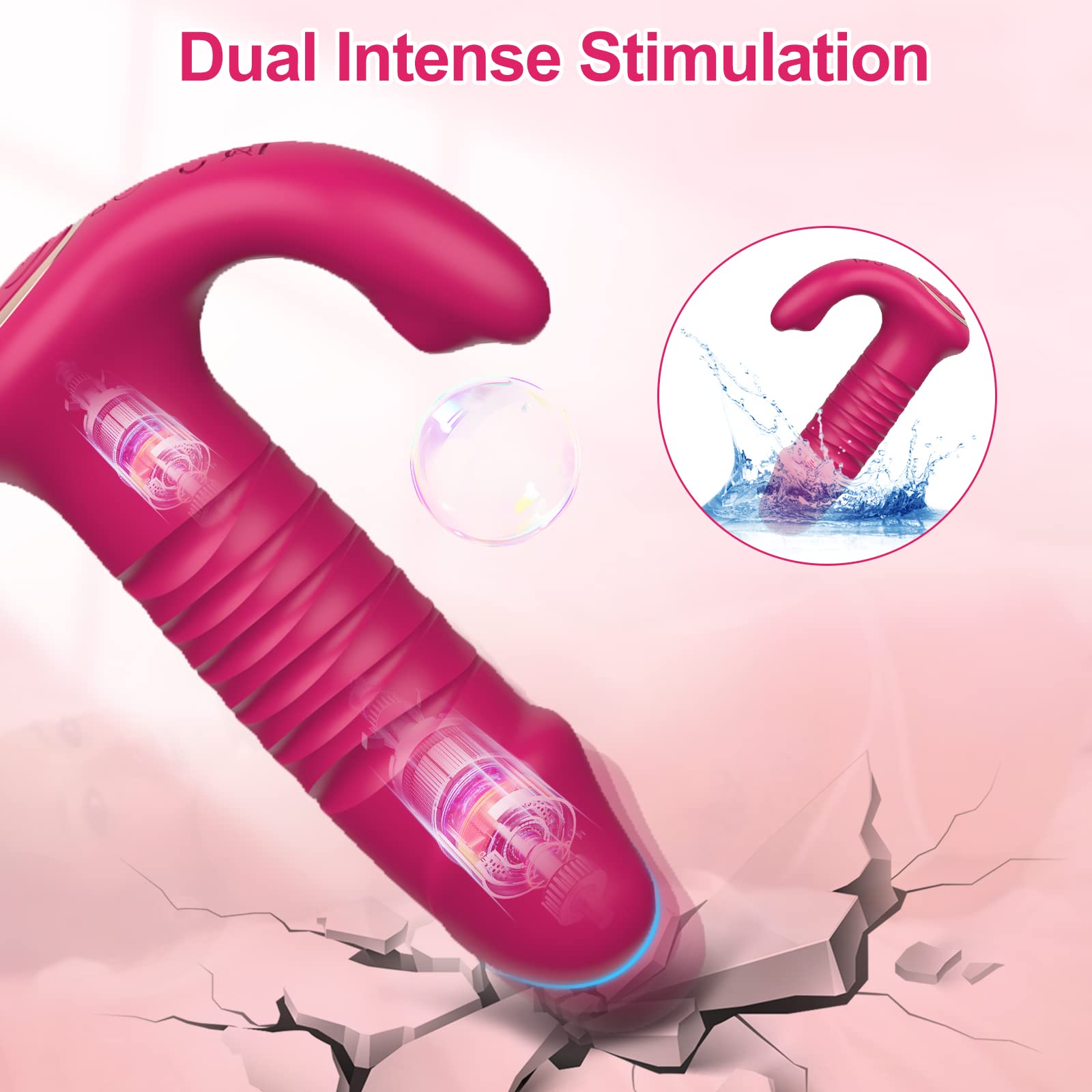 **Remote Control Wearable Panty Vibrator - 12 Powerful Thrusting Modes for Women & Couples - Discreet & Hands-Free Adult Sex Toy - Perfect for Date Nights & Spicing Up Intimacy**