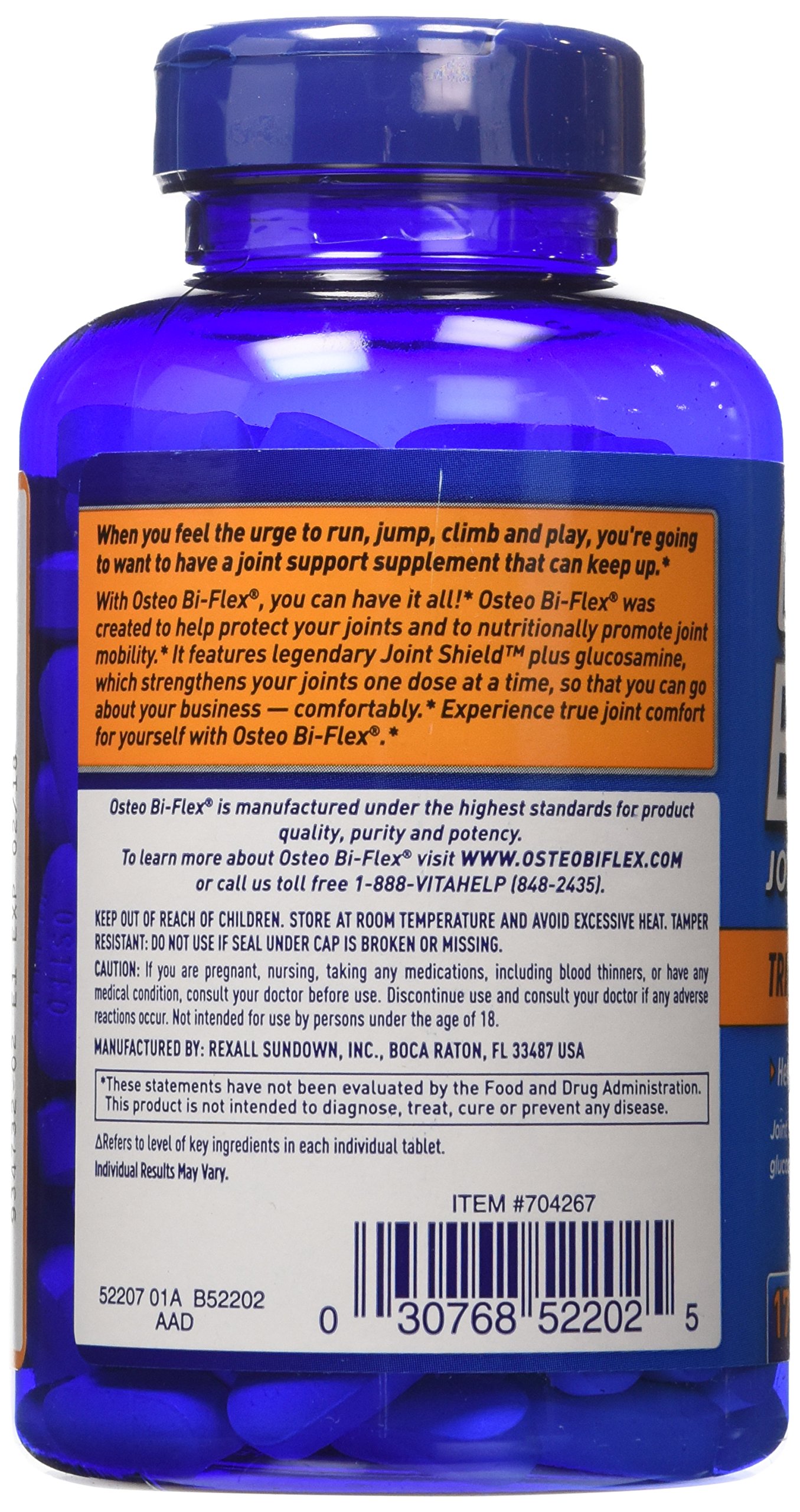 Osteo Bi-Flex Triple Strength Joint Supplement with 5-Loxin Advanced Formula - 4 Bottles (170 Tablets Each) for Joint Pain Relief & Mobility Support | Supports Active Lifestyle, Exercise Recovery & Daily Comfort
