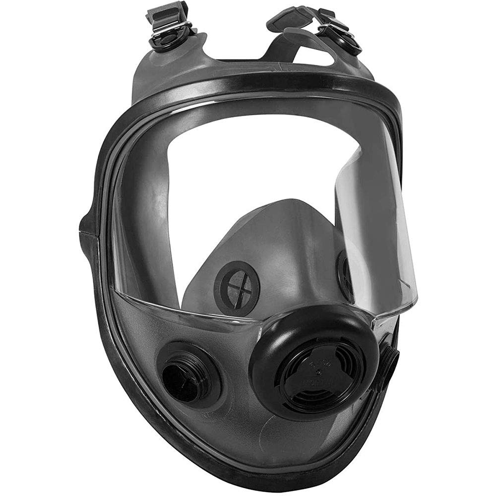 Honeywell North 5400 Series Small Elastomer Full Face Respirator with Dual Cartridges - Perfect for Industrial Work, Chemical Handling & DIY Projects