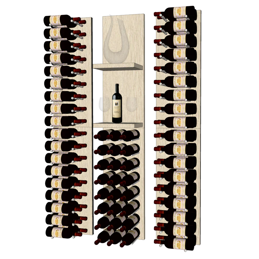 Blue Grouse THE SHOW VINdustry Wine Wall - Premium Wine Display Rack for Home, Bar, Restaurant & Wine Cellar Organization