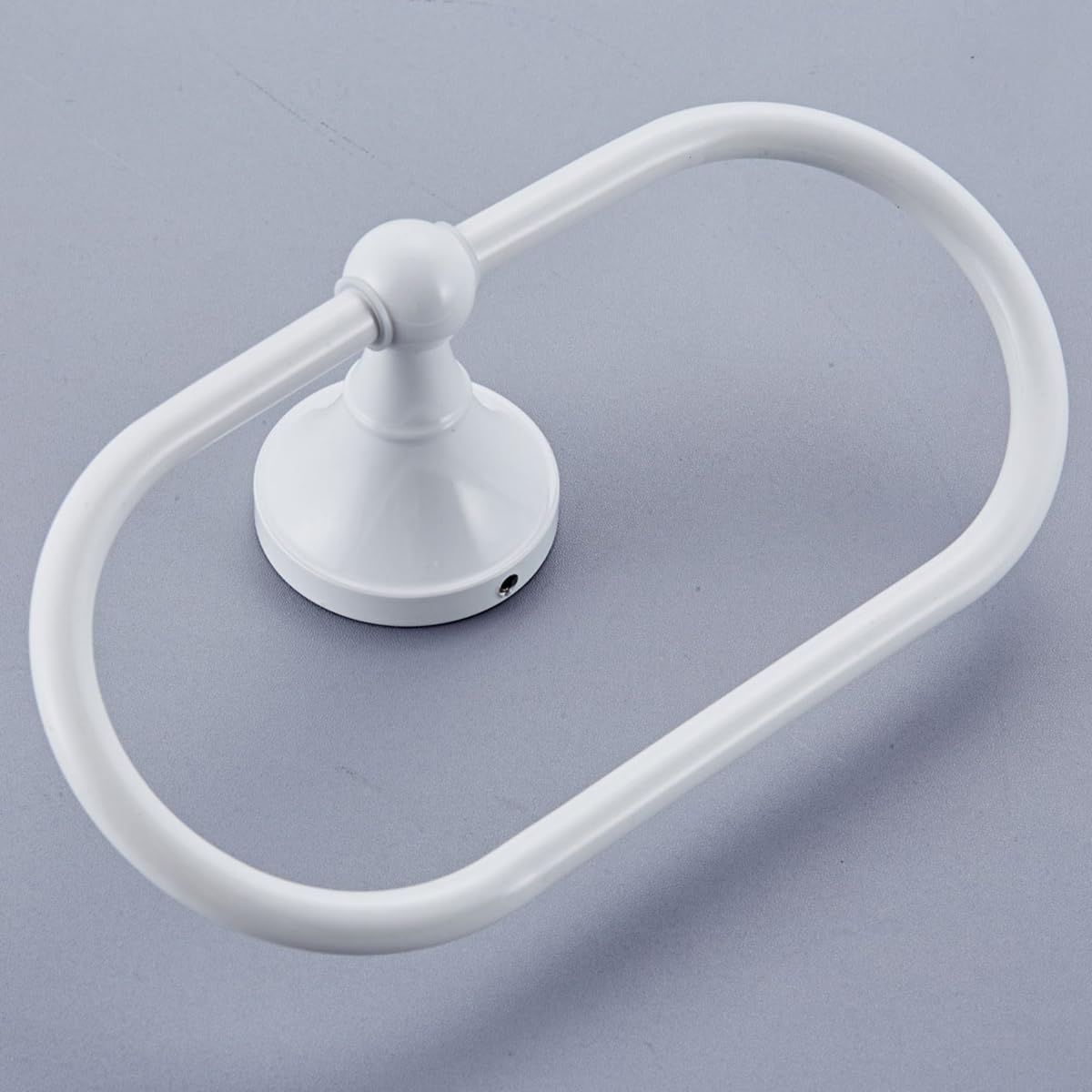 LIOOBO Modern Wall Mounted Oval Hand Towel Holder - Stainless Steel Bathroom & Kitchen Towel Ring Rack for Home, Hotel, Spa - Perfect for Hand Towels, Washcloths, and Small Bath Towels