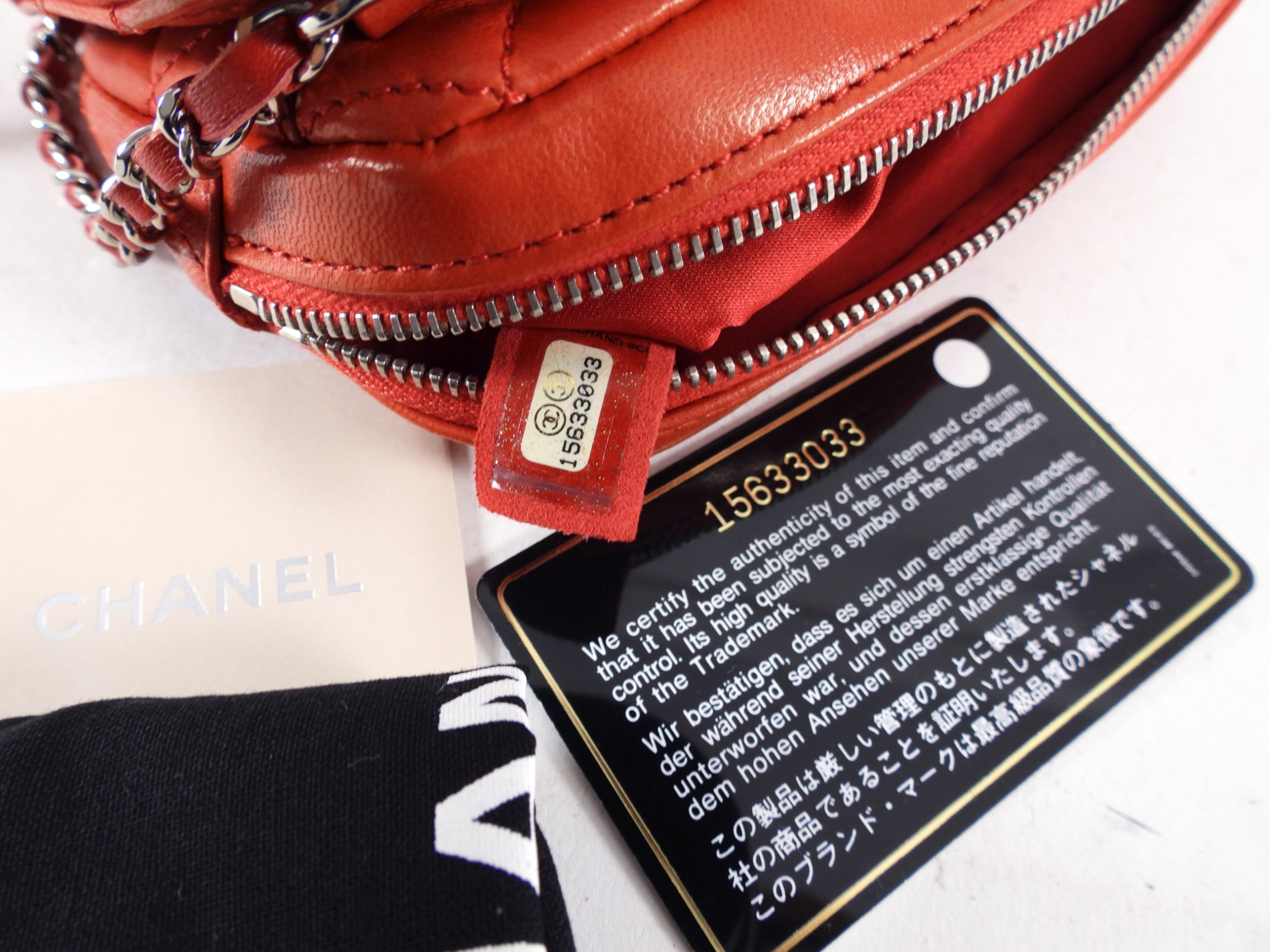 Chanel Red Lambskin Mini Flap Wallet on Chain Crossbody Bag for Women | Luxury Designer WOC Purse with Gold-Tone Hardware | Perfect for Evening Parties, Date Nights & Special Occasions