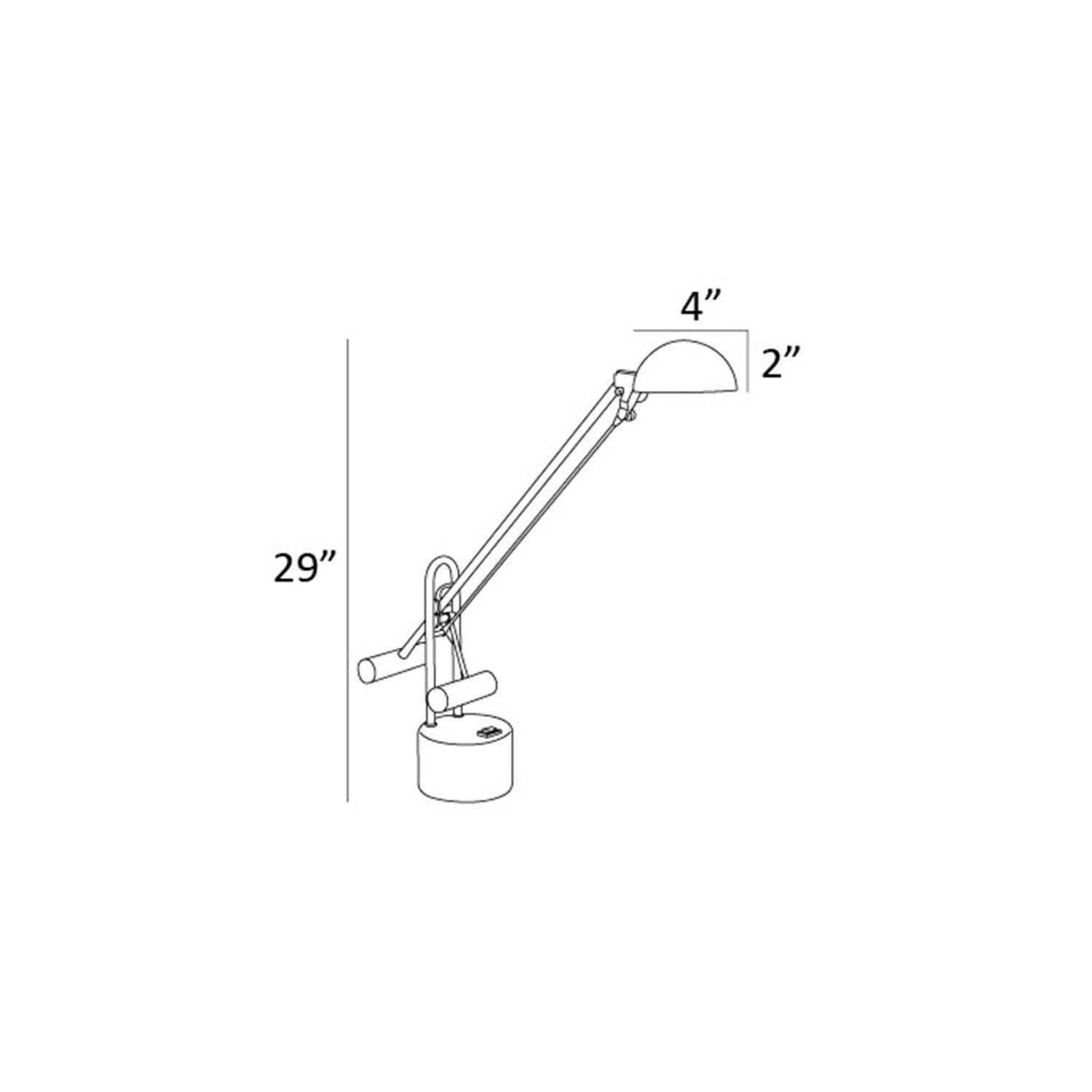 Lite Source LS-306BLK Halotech 29-Inch 8W LED Desk Lamp - Adjustable Metal Office Light with Eye-Caring Technology, Black - Perfect for Home Office, Study, Reading & Workspace Lighting