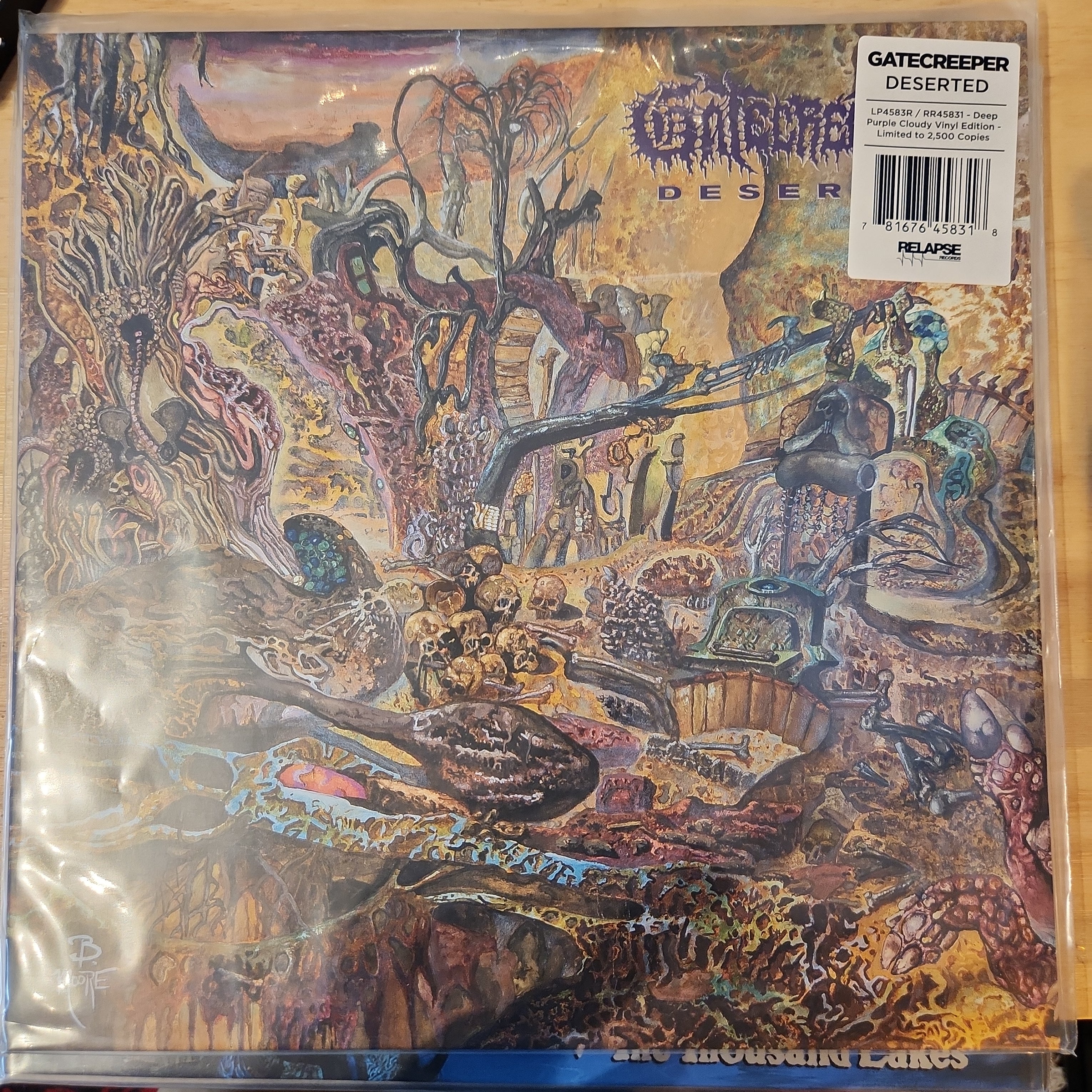 GateCreeper Deserted Color Vinyl LP - Limited Edition Heavy Metal Record for Collectors & Music Lovers - Perfect for Home Listening & Vinyl Collections
