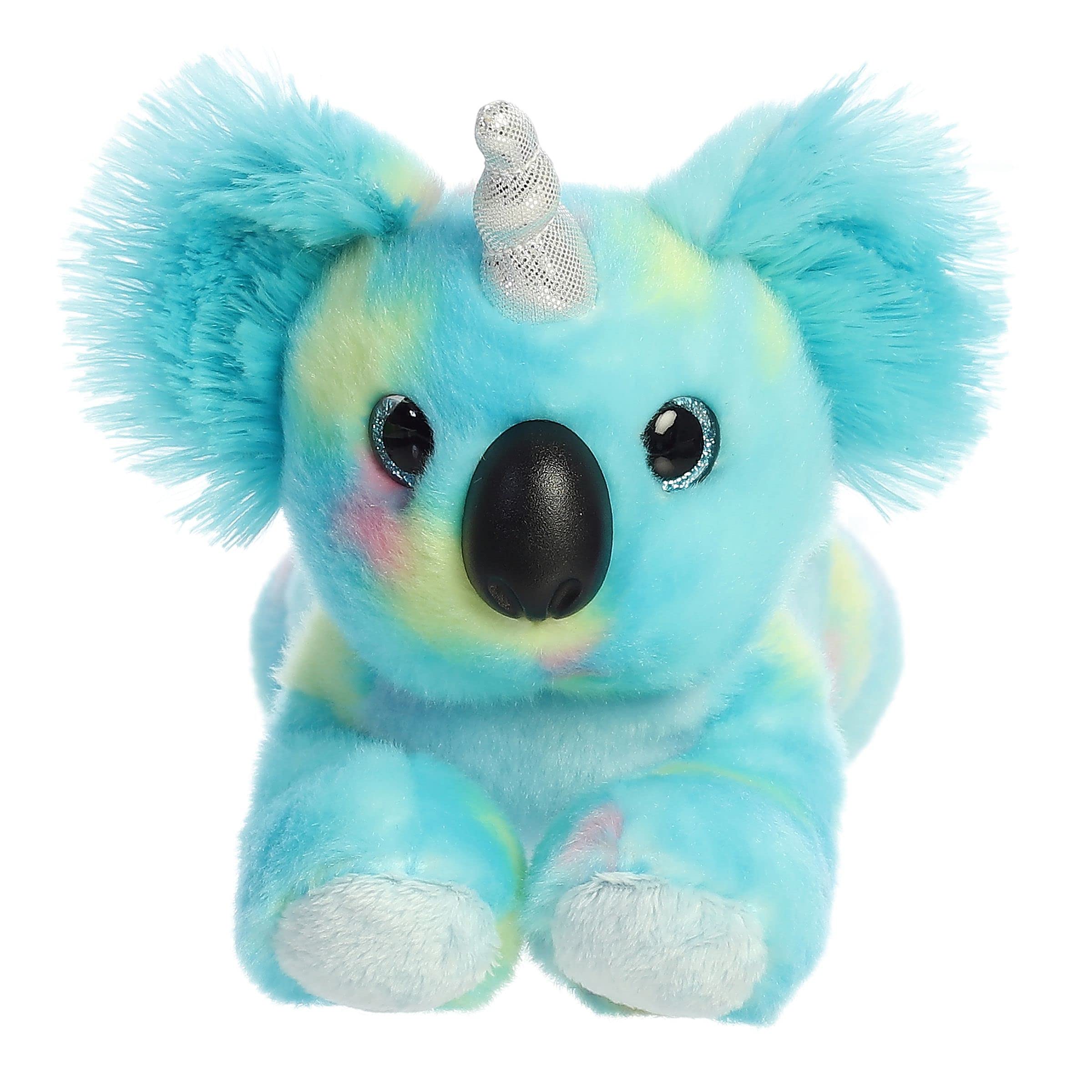 Aurora Vibrant Bright Fancies Bubblegum Koala Stuffed Animal Plush Toy - 7 Inch Blue Cute Koala Plushie for Kids, Perfect Gift for Birthday, Christmas & Cuddling Companion
