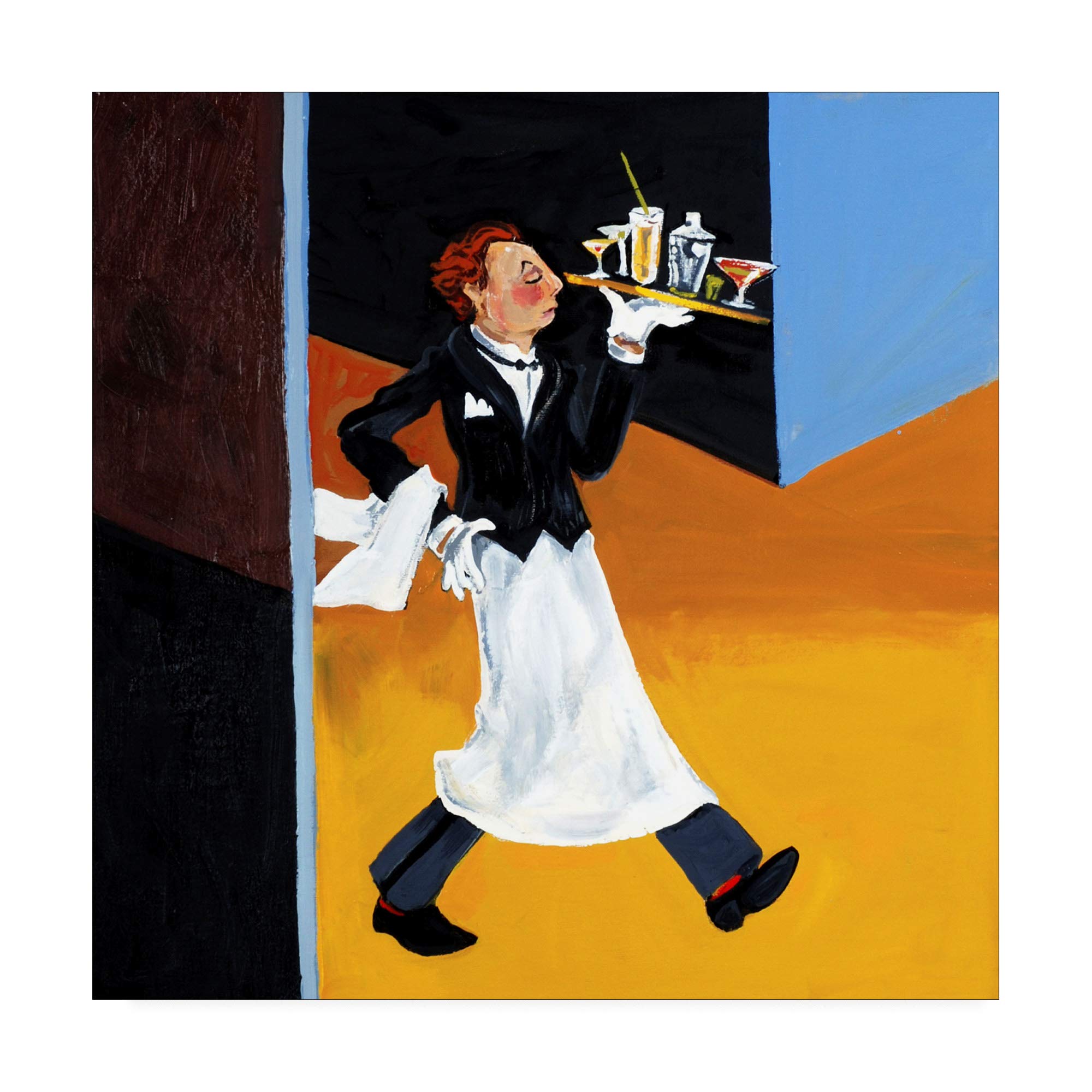 Patricia A. Reed Cocktail Garcon Art Print - 18x18 Inch Modern Wall Decor for Living Room, Bar & Office | Trademark Fine Art Collection