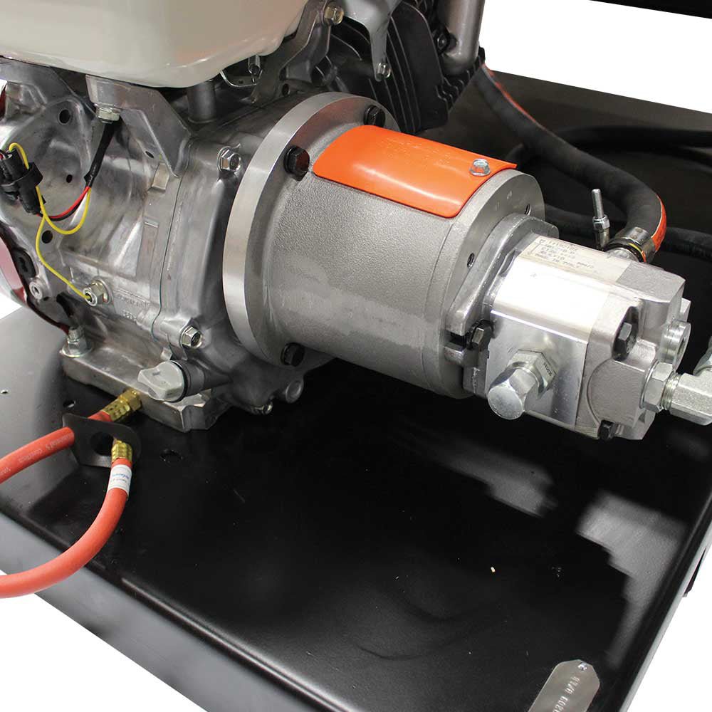 Brave Hydraulic Power Pack - 3000 PSI High Pressure, 5 GPM Flow Rate, Recoil Start System with Honda GX390 Engine - Ideal for Log Splitters, Dump Trailers & Construction Equipment