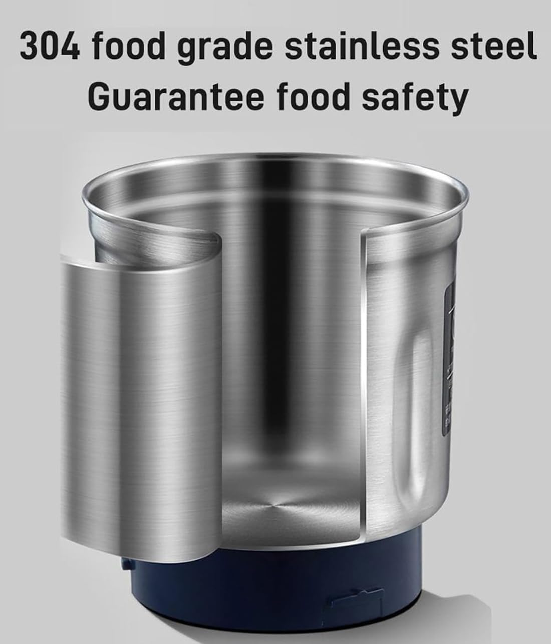 Electric Spice Grinder for Coffee, Grains & Condiments - Stainless Steel Multifunctional Powder Grinding Machine - Fine Powder Maker for Kitchen & Baking - Perfect for Home, Restaurant & Coffee Shop Use (Blue)