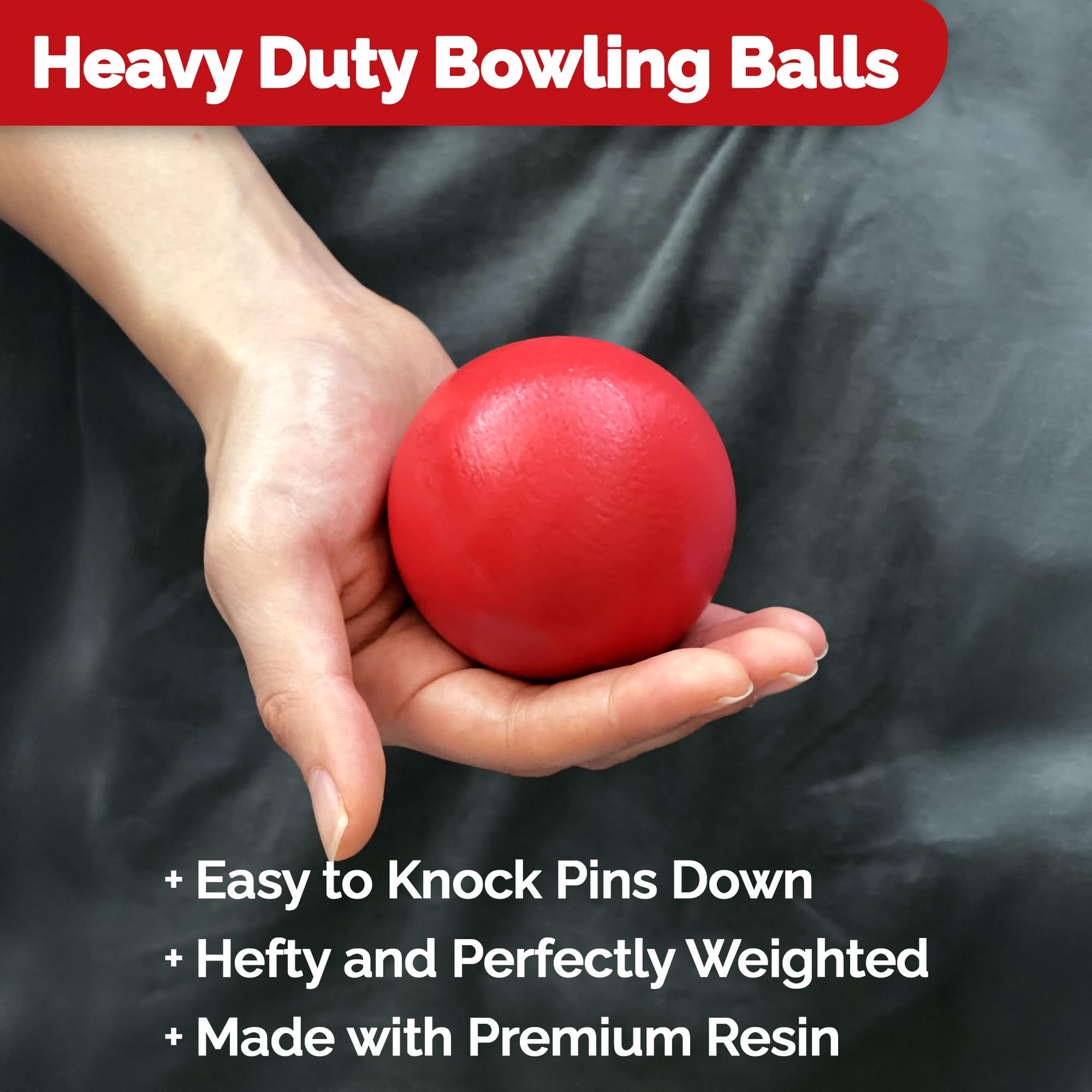Premium Wooden Lawn Bowling Skittles Set - 11