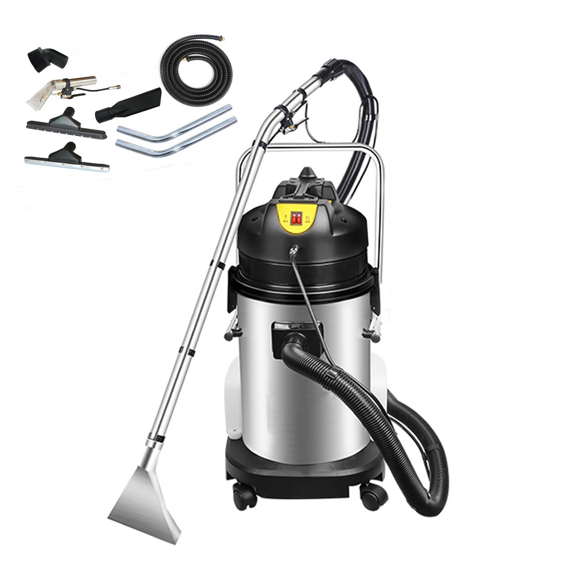 INTSUPERMAI 1000W Commercial Carpet Cleaning Machine - 3-in-1 Wet/Dry Vacuum Extractor with 30L Capacity - Perfect for Deep Cleaning Carpets, Upholstery, and Hard Floors in Homes, Offices & Hotels