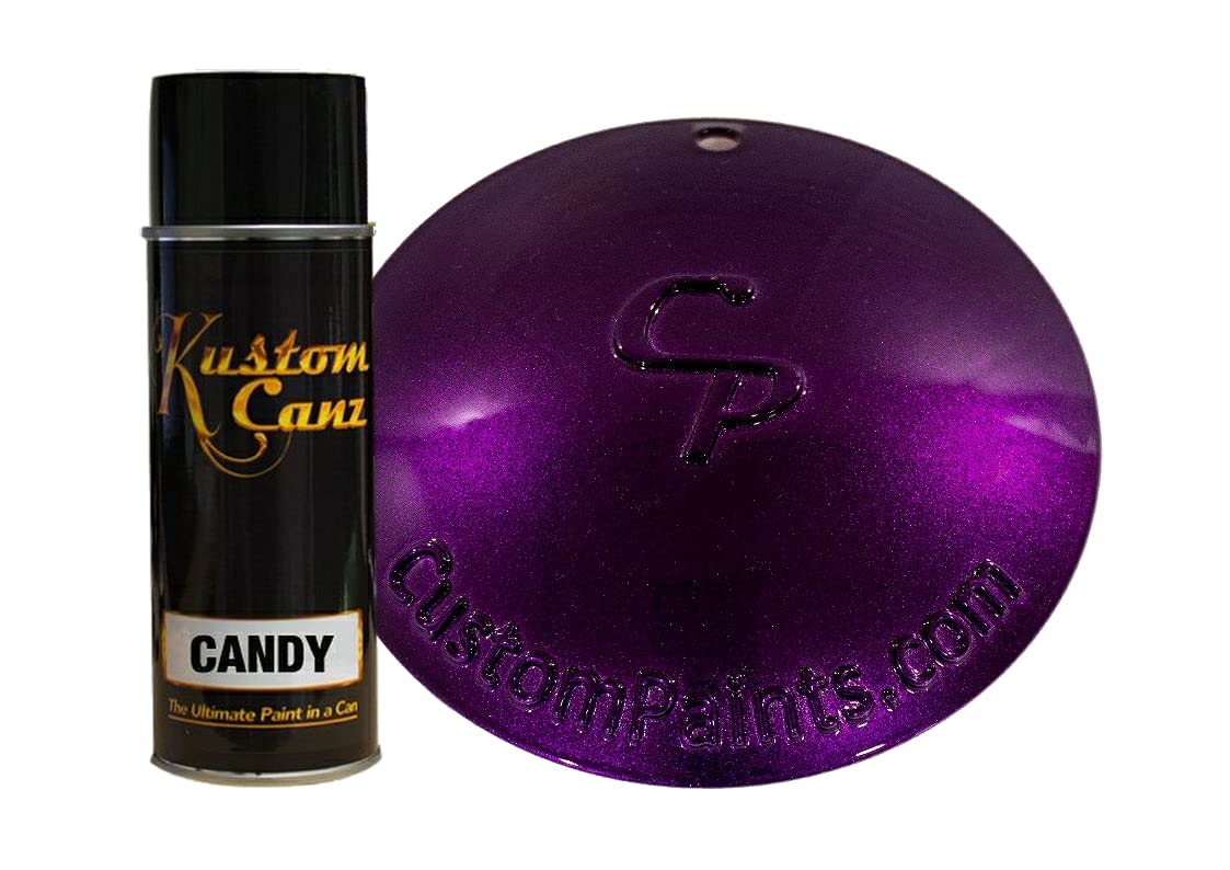 Kustom Canz Candy Sugar Plum Aerosol Spray - Sweet & Vibrant Spray Paint for DIY Projects, Graffiti Art, and Home Decor