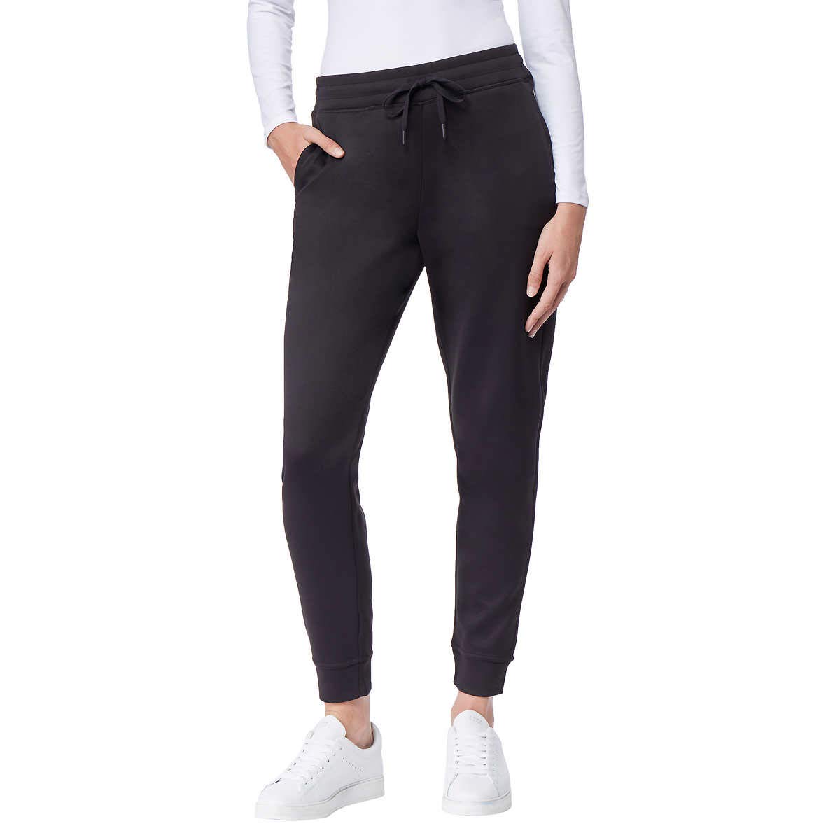 32 Degrees Heat Women's Tech Fleece Jogger Pants - Soft Thermal Winter Running Pants for Women, Warm Fleece-Lined Workout Leggings - Perfect for Yoga, Gym, Lounge & Cold Weather Activities