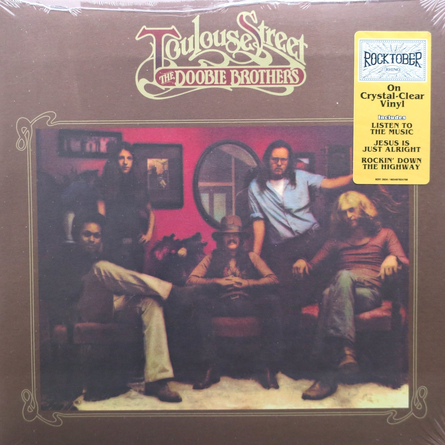 Doobie Brothers 'Toulouse Street' Rocktober Limited Edition Clear Vinyl LP Record - Classic Rock Music for Home Listening & Collector's Display