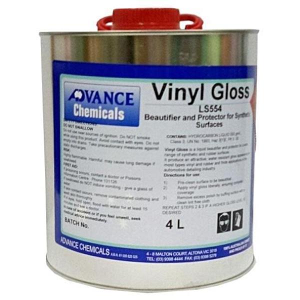 Advance Chemicals Vinyl Gloss Tyre Shine 4L - Premium Tire Shine for Cars, Trucks & Motorcycles - Restores Shine & Protects Tires - Perfect for Car Detailing & Showroom Presentation