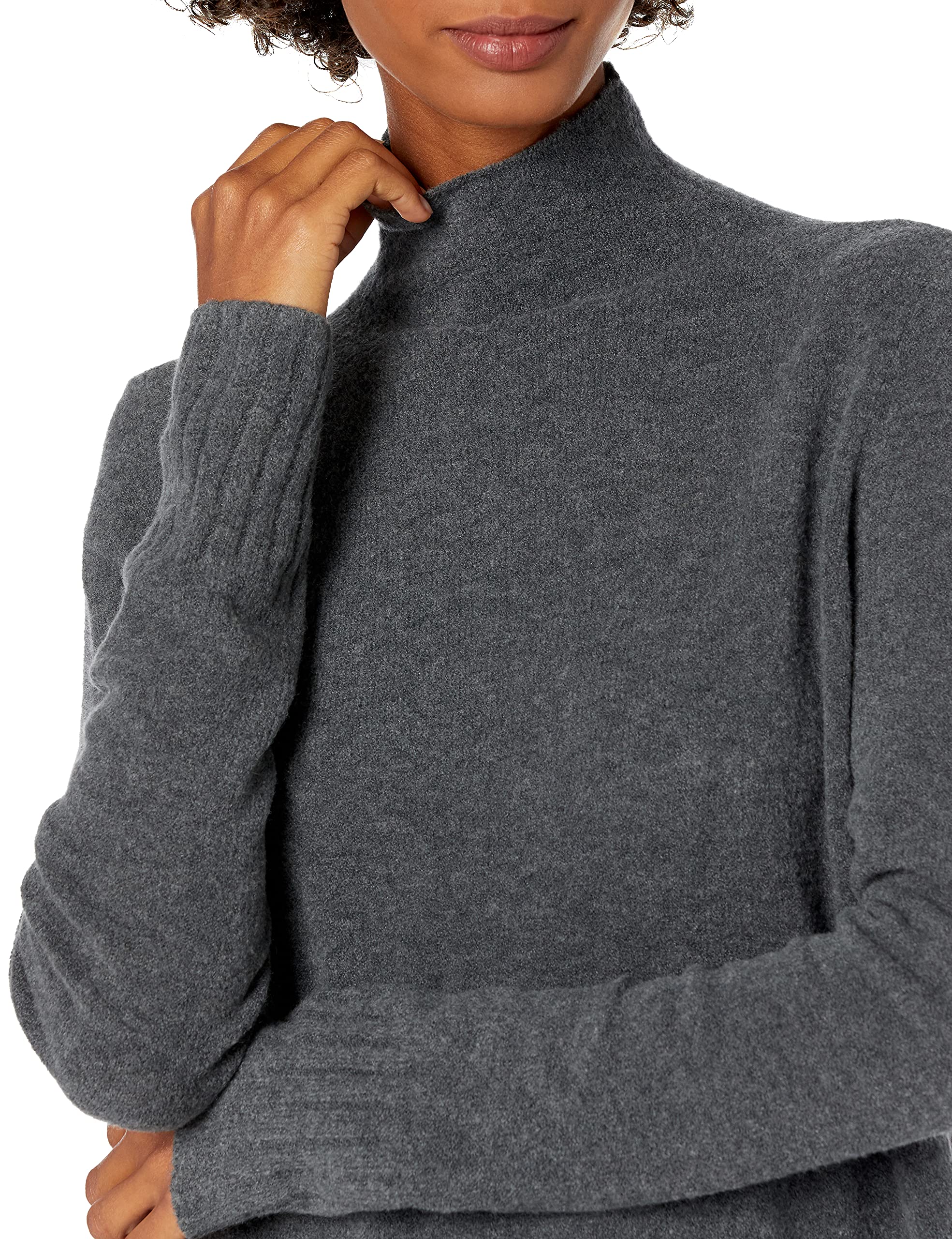 Goodthreads Women's Mid-Gauge Stretch Funnel Neck Sweater - Soft Winter Pullover for Casual Outfits & Office Wear