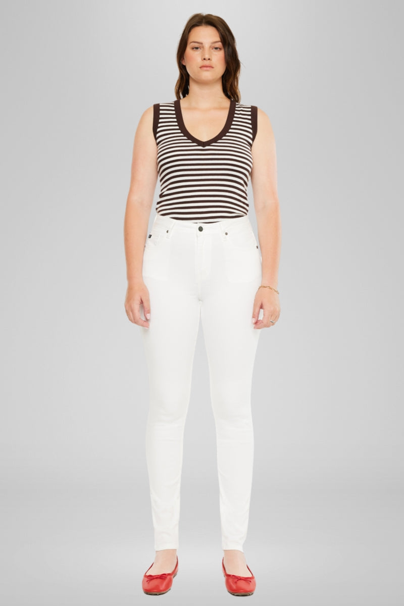 Effie Essentials High Rise Skinny Jeans for Women - Curvy Fit Stretch Denim Pants - Perfect for Casual Wear, Office & Night Out