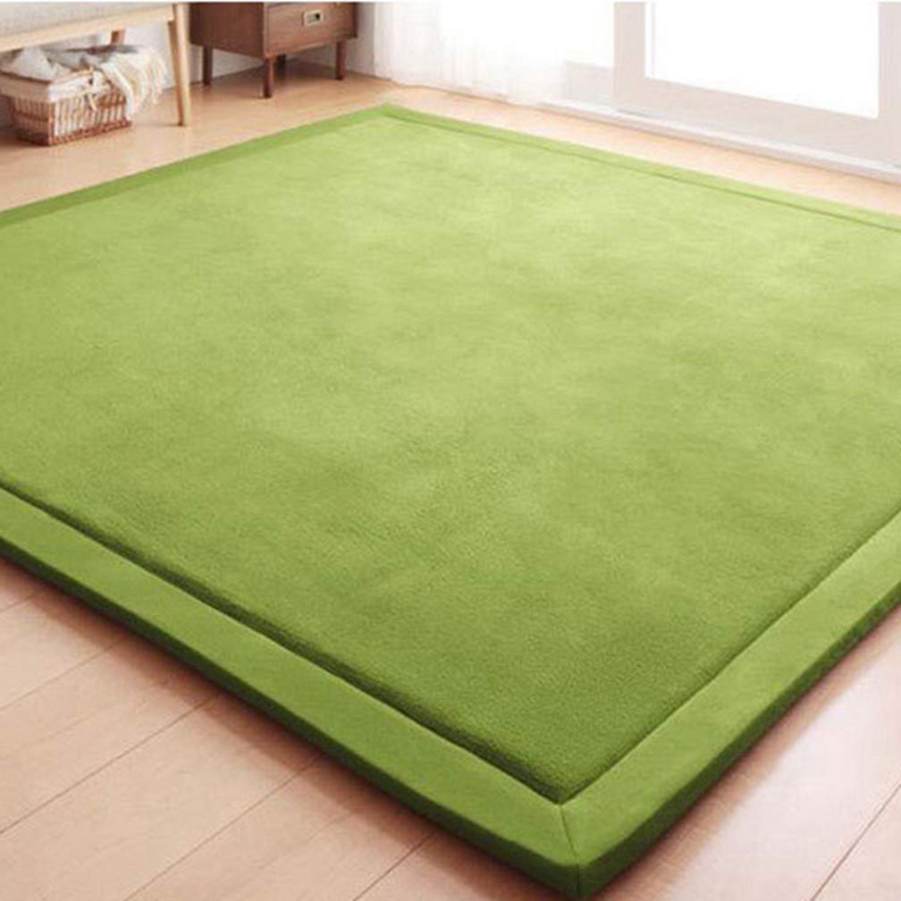 Premium Soft Coral Fleece Area Rug - 6.5'x8' Non-Slip Rectangular Carpet for Living Room, Bedroom & Nursery | Modern Indoor/Outdoor Home Decor Rug for Kids Play Area, Dorm & Family Room