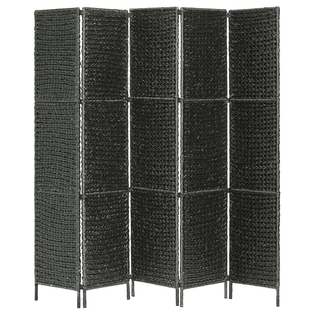 CHARMMA 5-Panel Black Room Divider Screen - 76