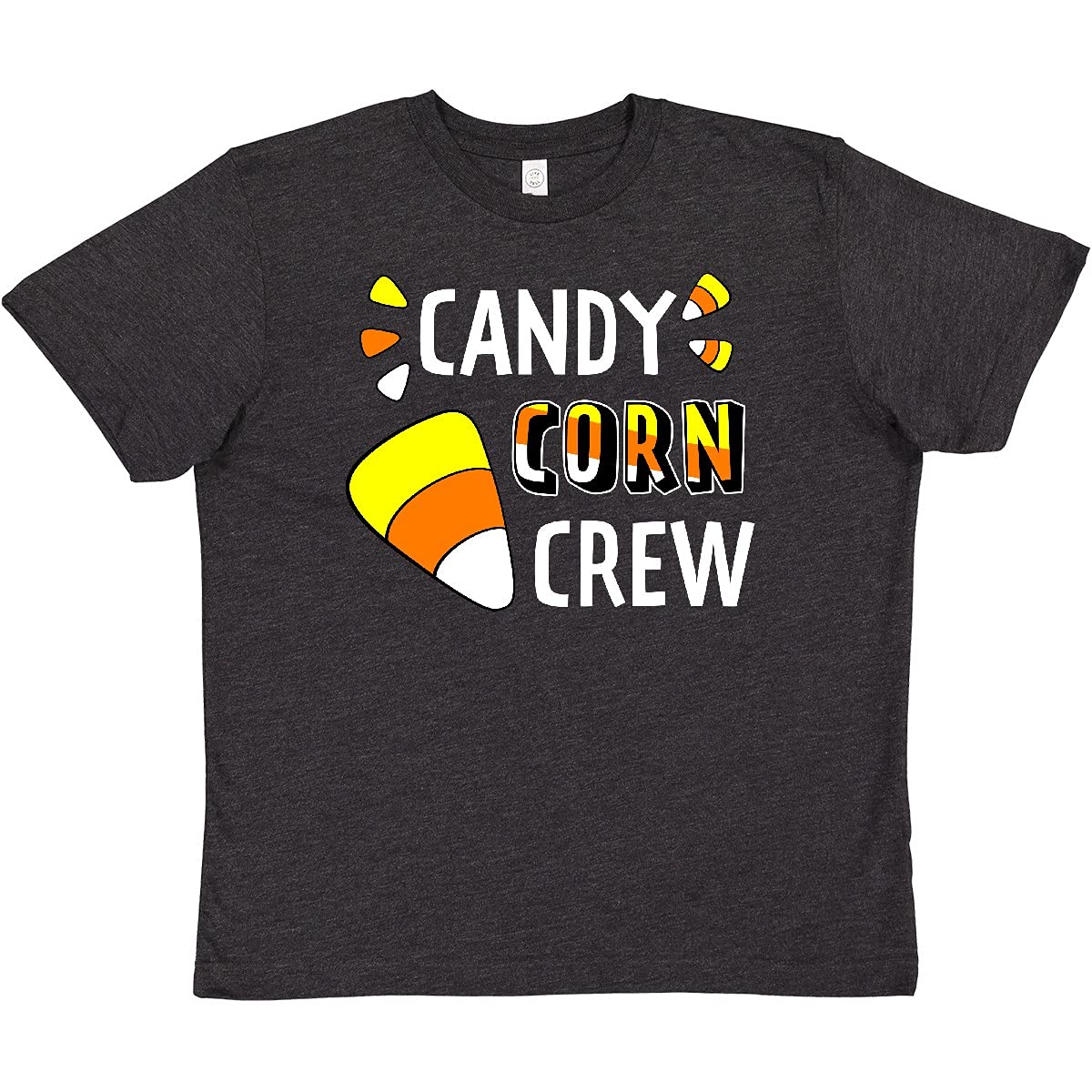 Inktastic Halloween Candy Corn Crew Youth T-Shirt - Fun Halloween Costume for Kids, Trick or Treat Party Outfit, Spooky Holiday Gift for Boys & Girls