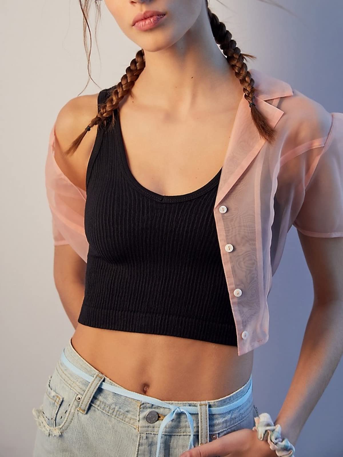 3 Pack Women's Ribbed Tank Tops - Sexy Cute Summer Crop Tops in Black & White | Perfect for Clubbing, Beach Outfits & Casual Wear
