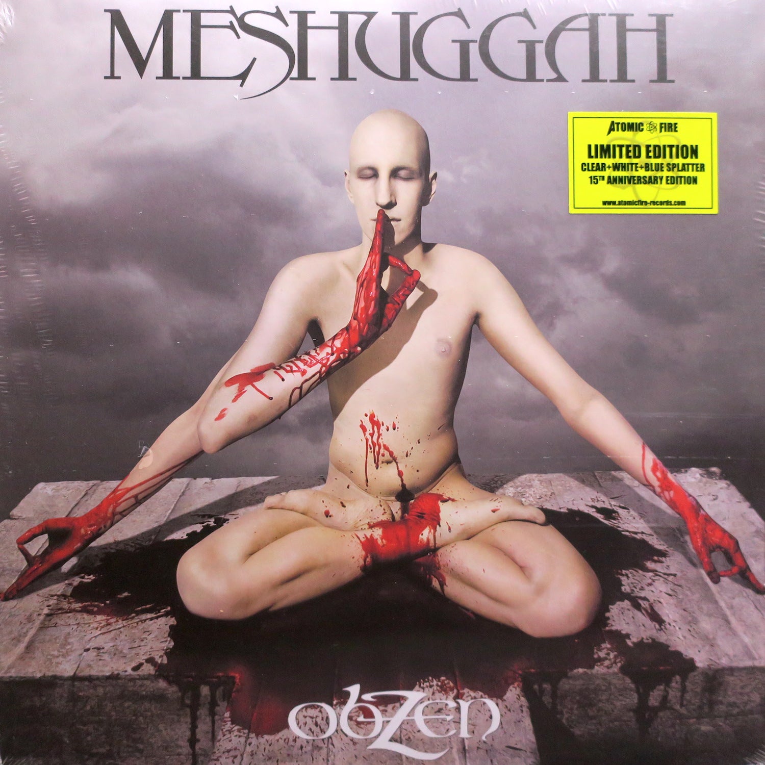 Meshugga 'Obzen' Clear/White/Blue Vinyl 2LP Record - Limited Edition Heavyweight Vinyl for Collectors & Metal Music Fans - Perfect for Home Listening & Vinyl Collections