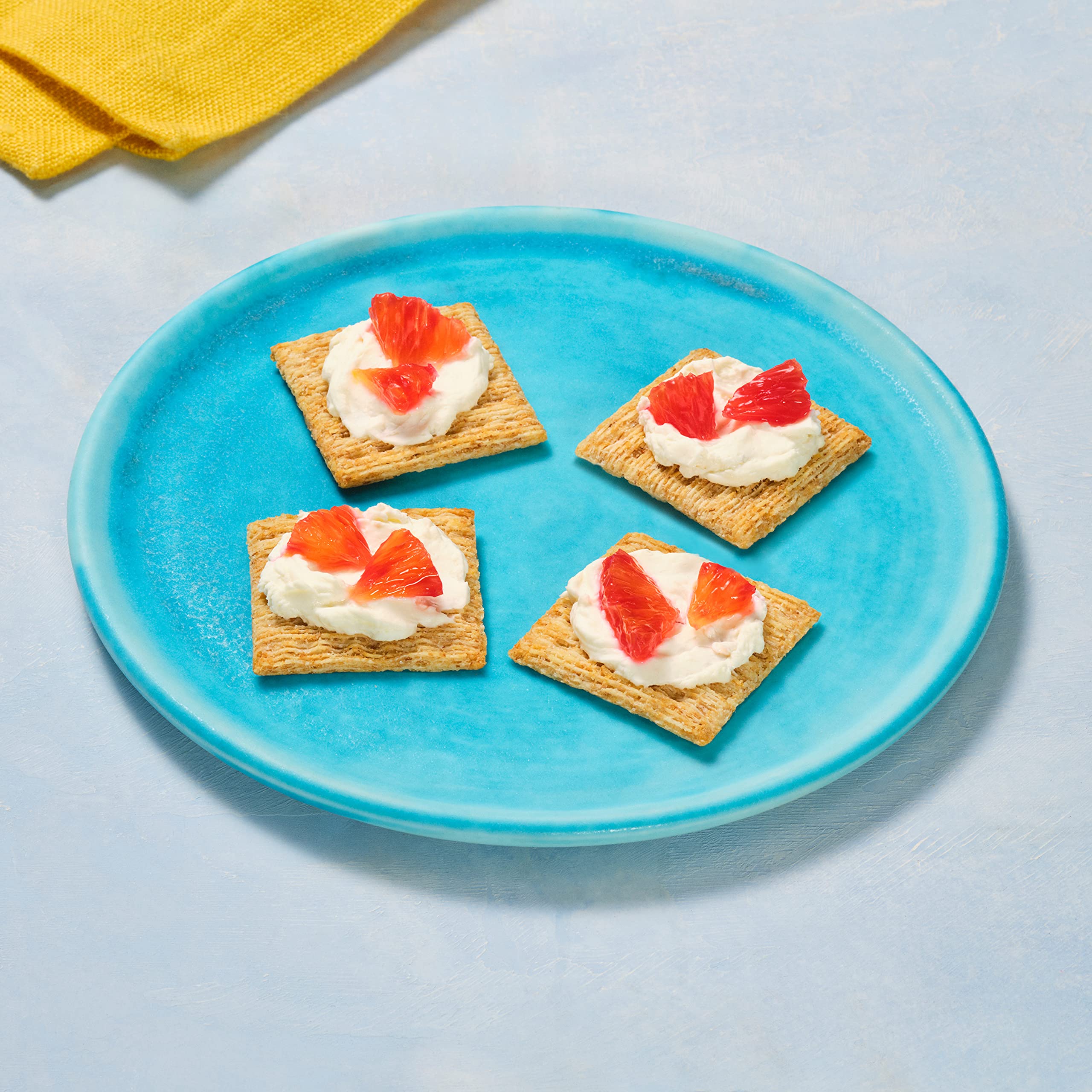Triscuit Reduced Fat Whole Grain Wheat Crackers - Vegan, Gluten-Free Healthy Snacks for Lunch, Office & On-The-Go - Bulk Pack of 6 (7.5 oz Boxes) - Perfect for Parties, School & Work Snacking