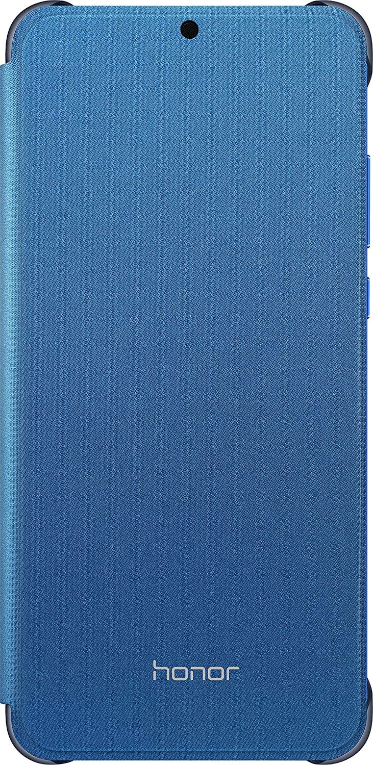 Honor 8X PU Leather Flip Case with Card Slot - Sapphire Blue Protective Cover for Huawei Honor 8X (Model 51992770) | Perfect for Daily Use, Business & Travel Protection