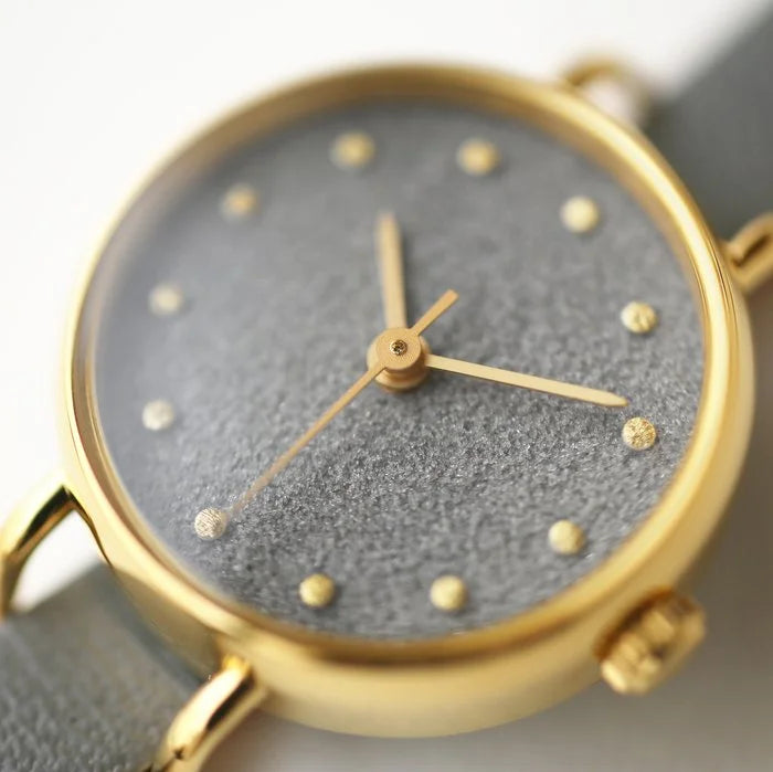 Luxury Japanese Handmade Women's Wristwatch - Obsidian Gray Analog Watch for Women | Perfect for Business, Formal Events & Everyday Elegance