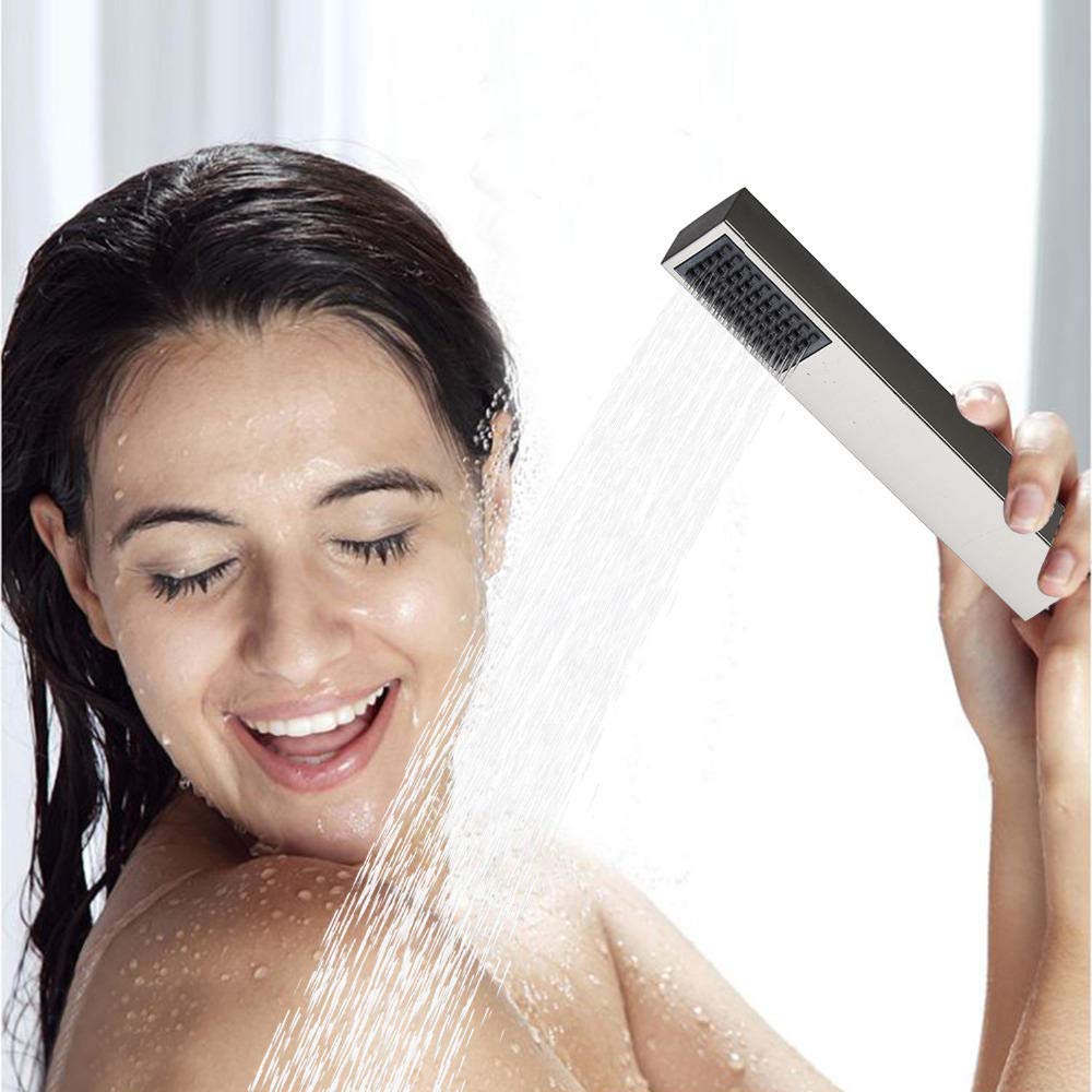 Brushed Nickel Thermostatic Shower Faucet Set - 10 Inch Rainfall Shower Head with Handheld Sprayer, Bathroom Mixer Valve System for Luxury Spa Experience at Home - Perfect for Master Bath & Modern Bathroom Renovations