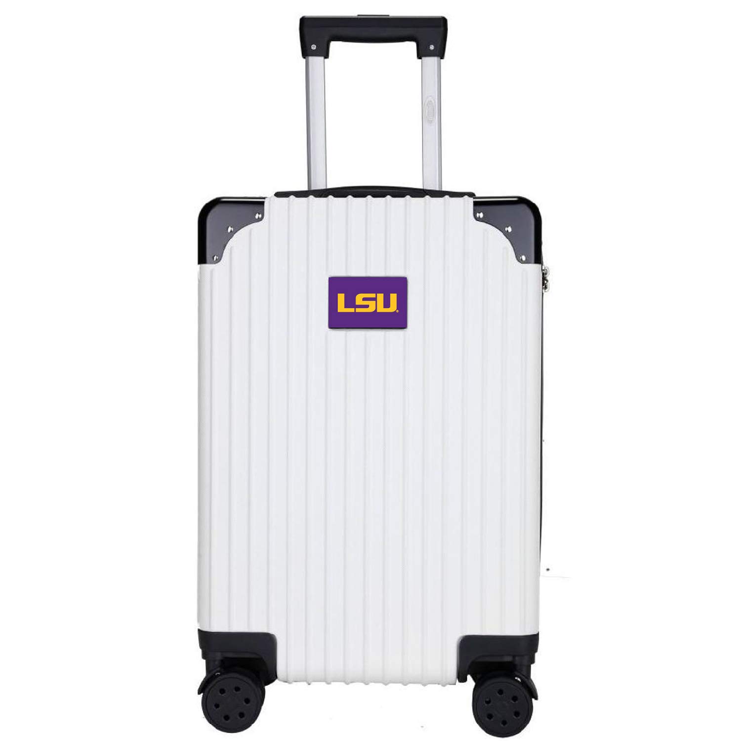 NCAA Two-Tone Premium Carry-On Hardcase Luggage Spinner Suitcase - Lightweight Durable Travel Luggage for College Students & Sports Fans - Perfect for Air Travel, Road Trips & Game Day Weekends